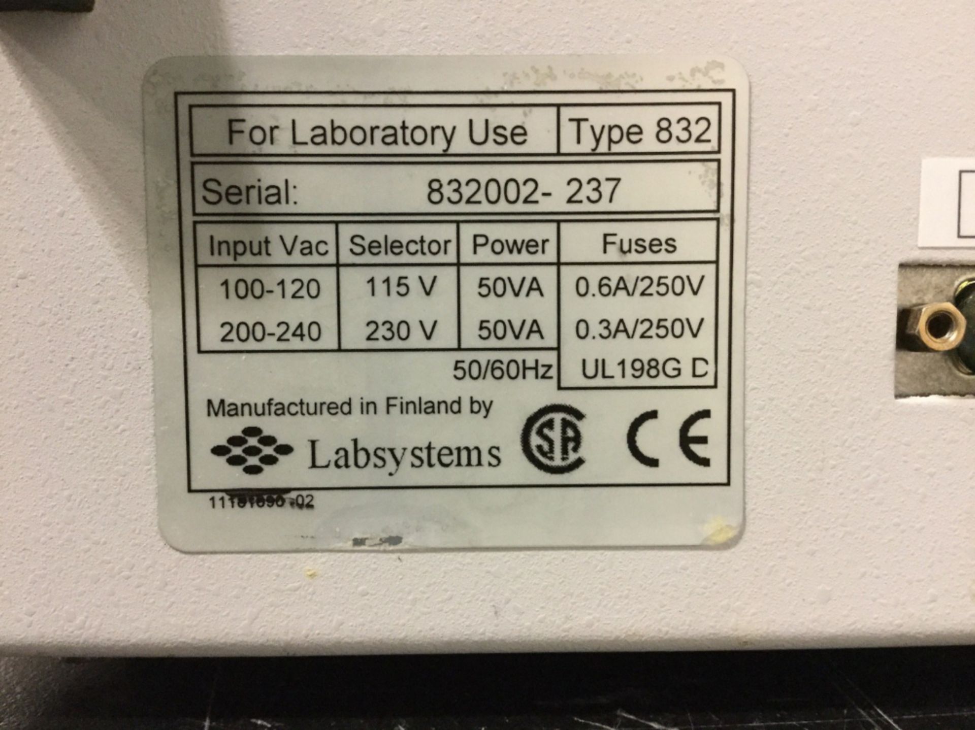 Labsystems Multidrop 384 Reagent Dispenser - Image 2 of 2