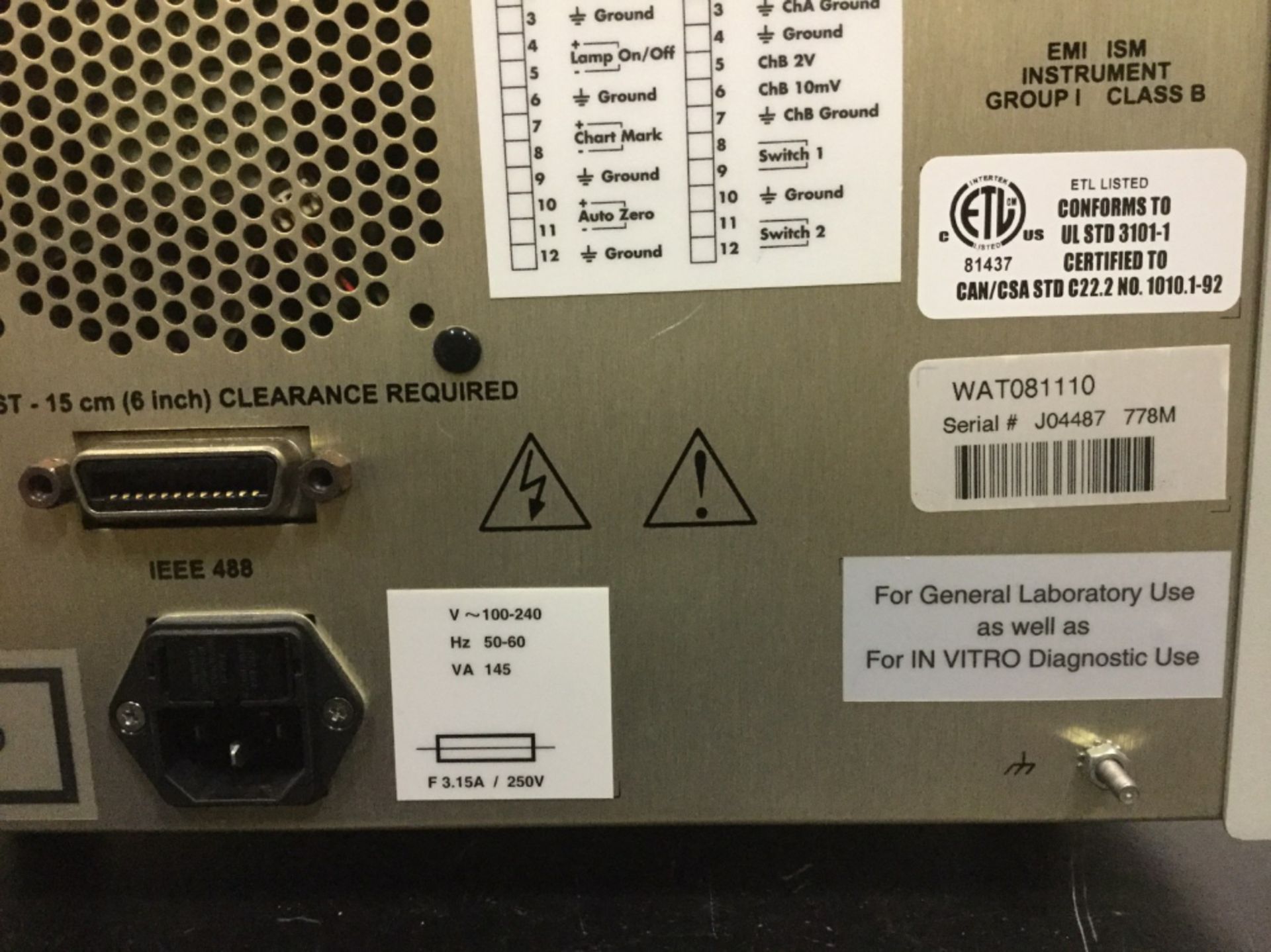 Waters 2487 Dual Absorbance Detector - Image 2 of 2