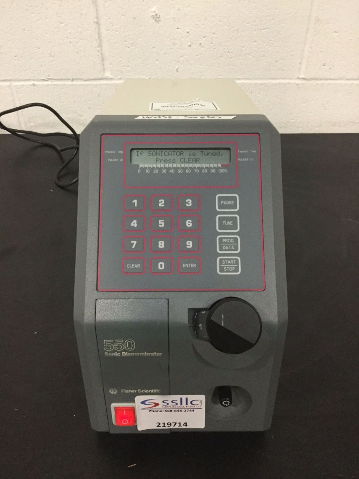 Fisher Scientific Model 550 Sonic Dismembrator - Image 2 of 3