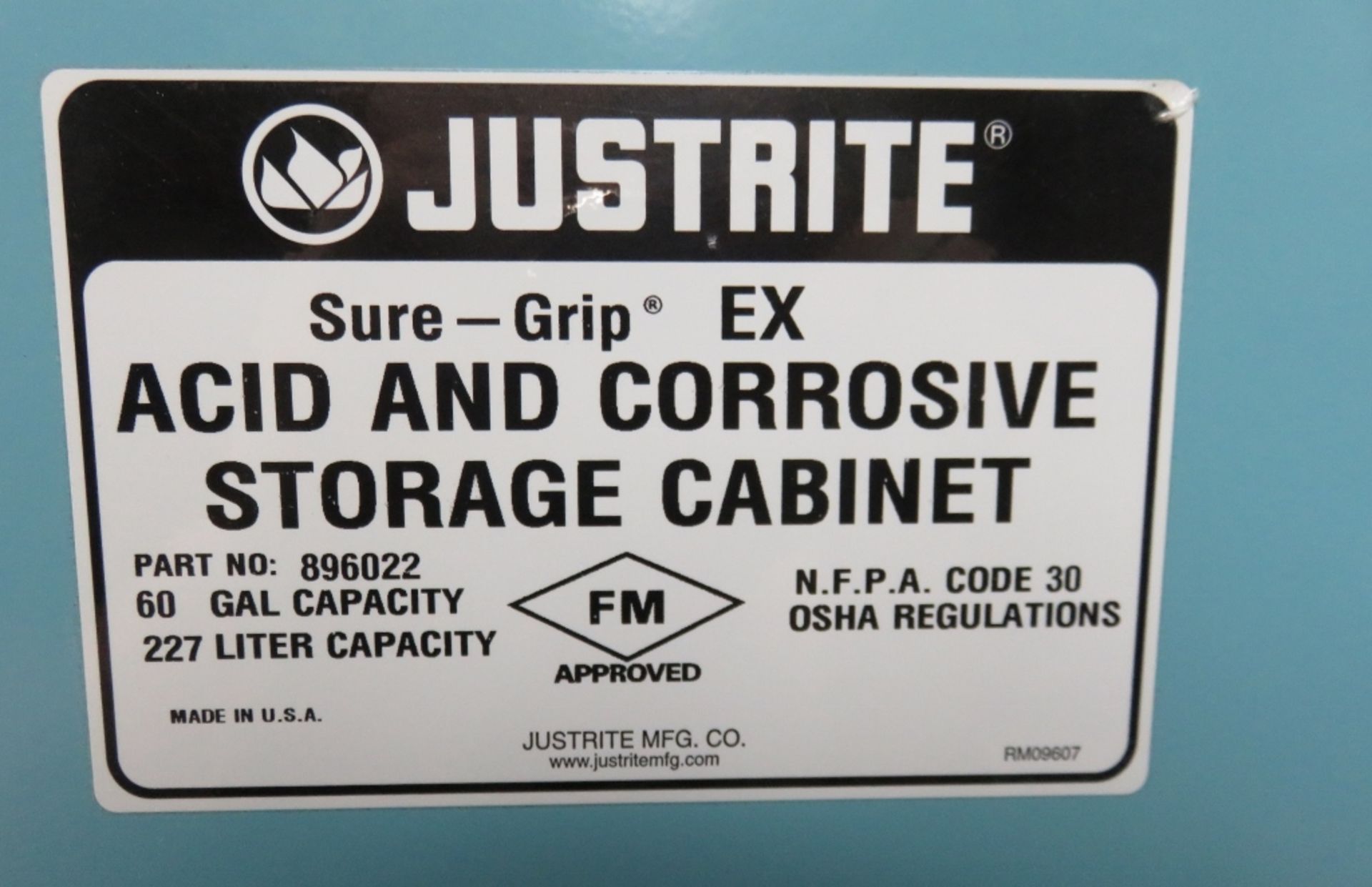 Justrite Acid Cabinet - Image 8 of 8