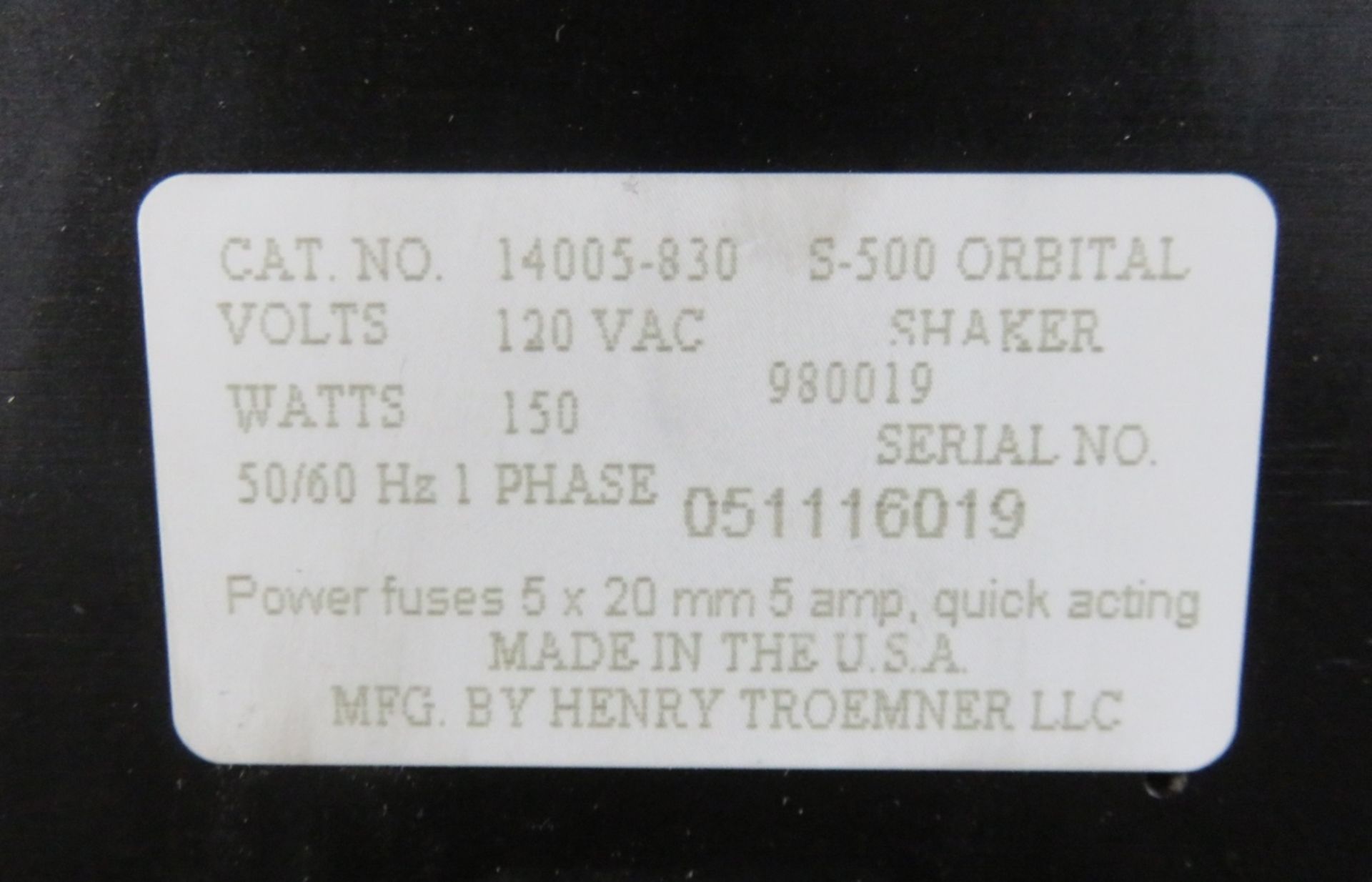 VWR S500 Orbital Shaker - Image 6 of 7