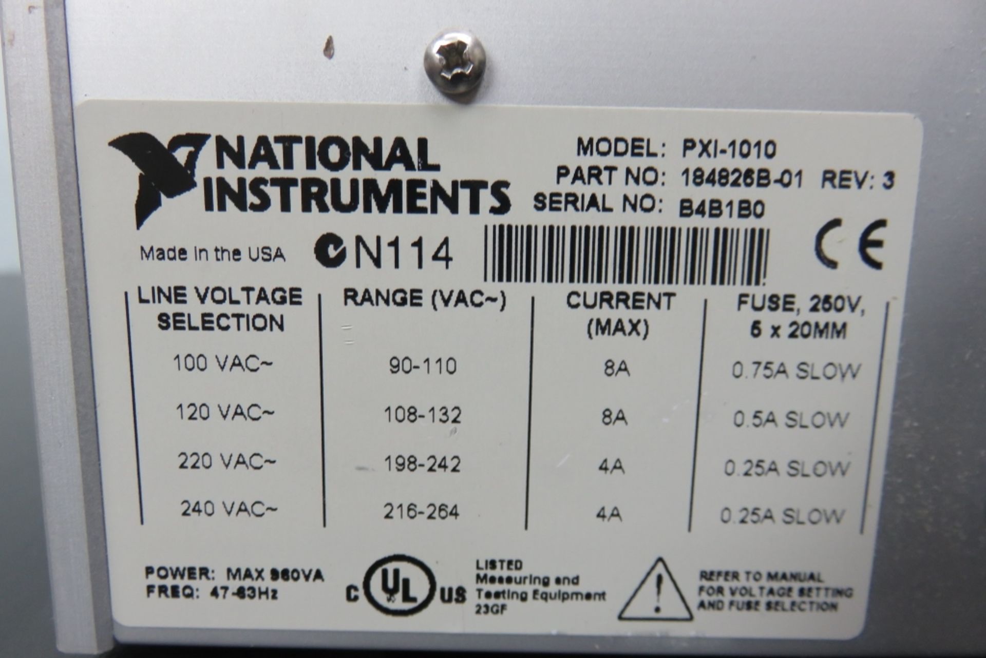 National Instruments PXI-1010 Chassis - Image 7 of 8