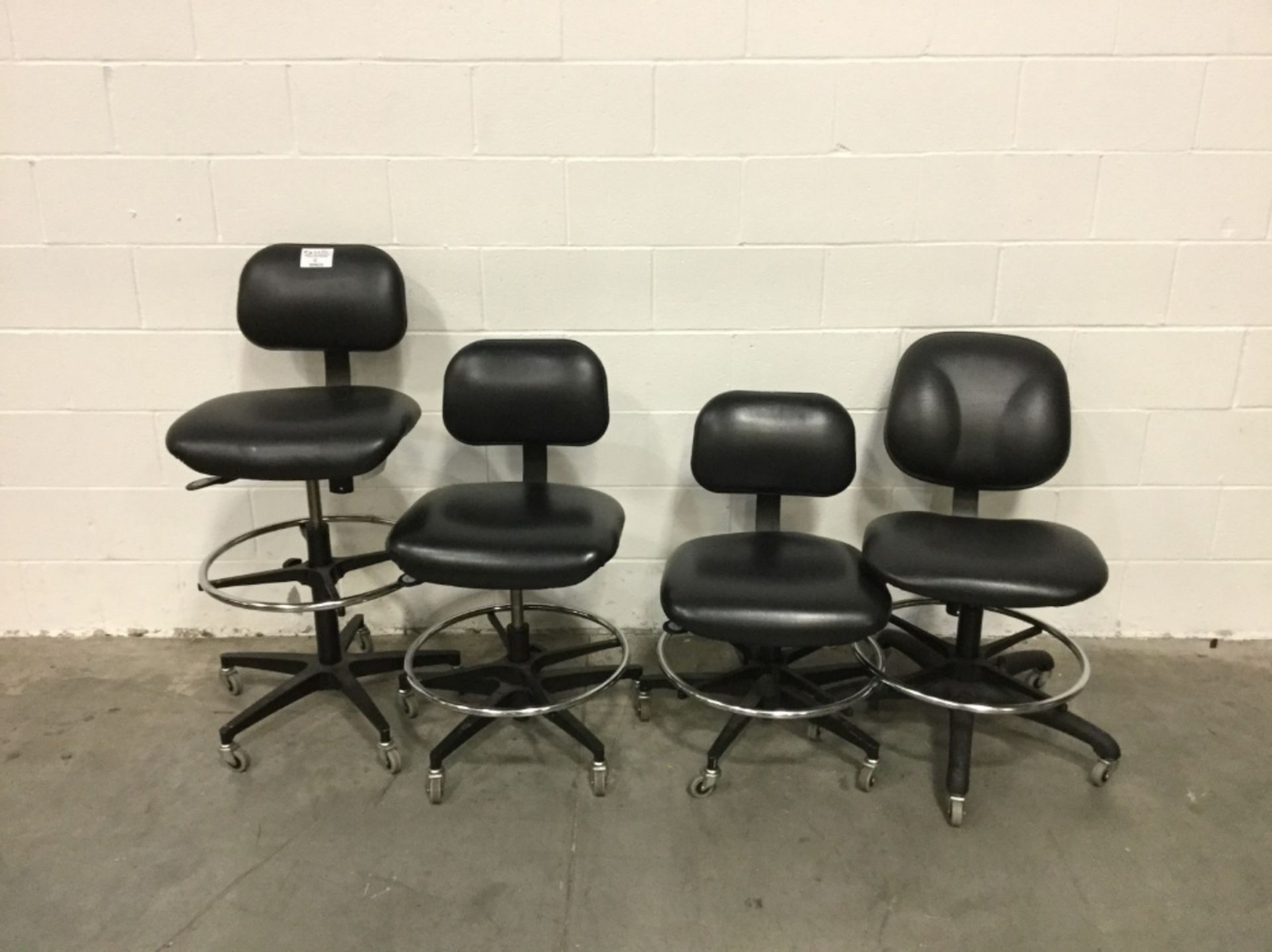 Lot of (4) Bio Fit Portable Lab Chairs