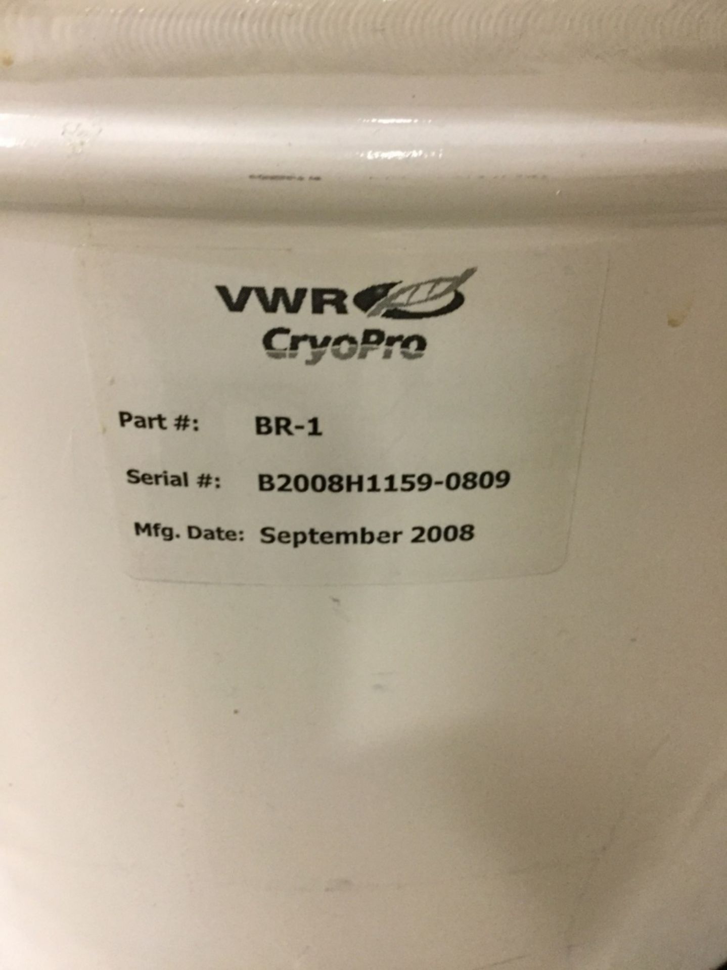 VWR Cryopro Cryo Storage Dewar - Image 2 of 3