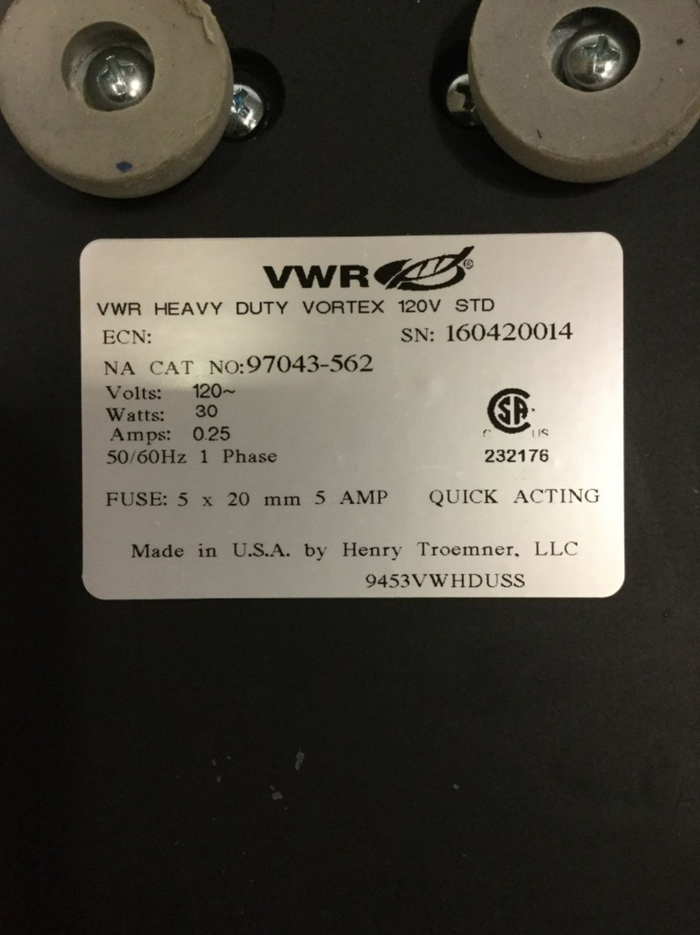 VWR Standard Vortex Mixer - Image 2 of 2