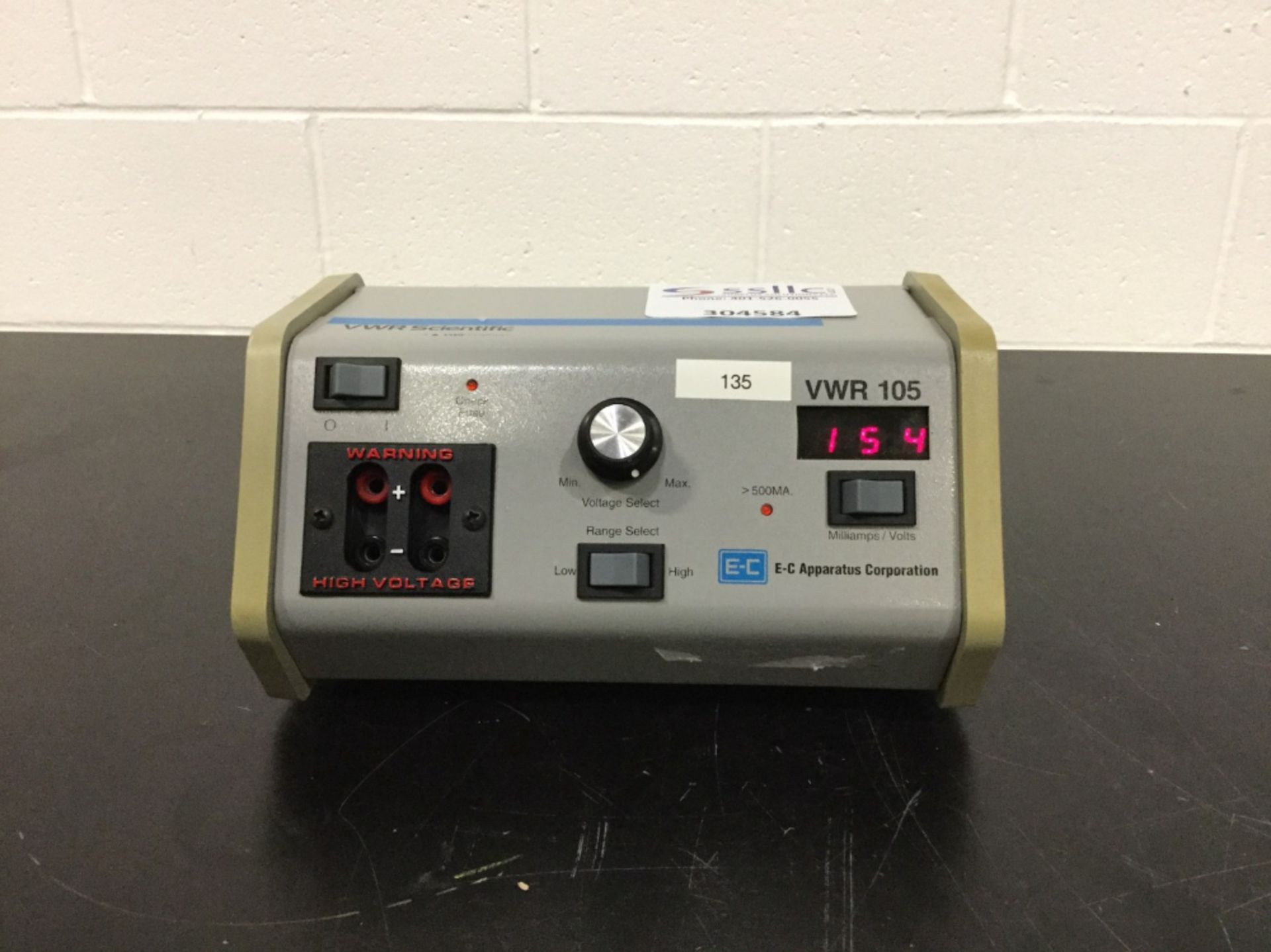 VWR Scientific 105 Electrophoresis Power Supply