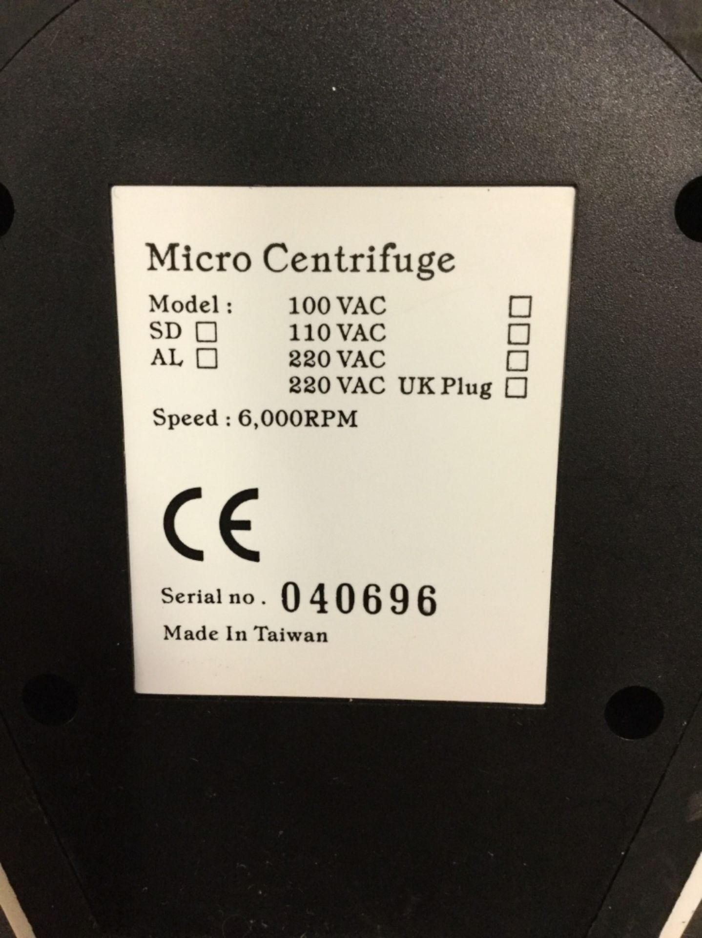 Sigma-Aldrich Micro Centrifuge - Image 2 of 2