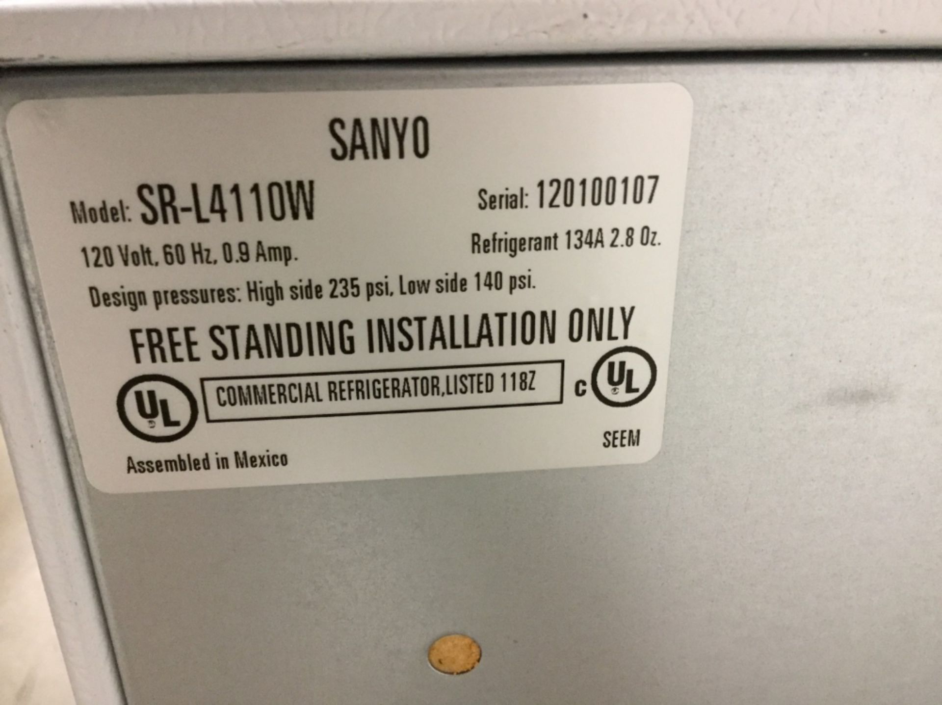 VWR SR-L4110W Undercounter Refrigerator - Image 2 of 3