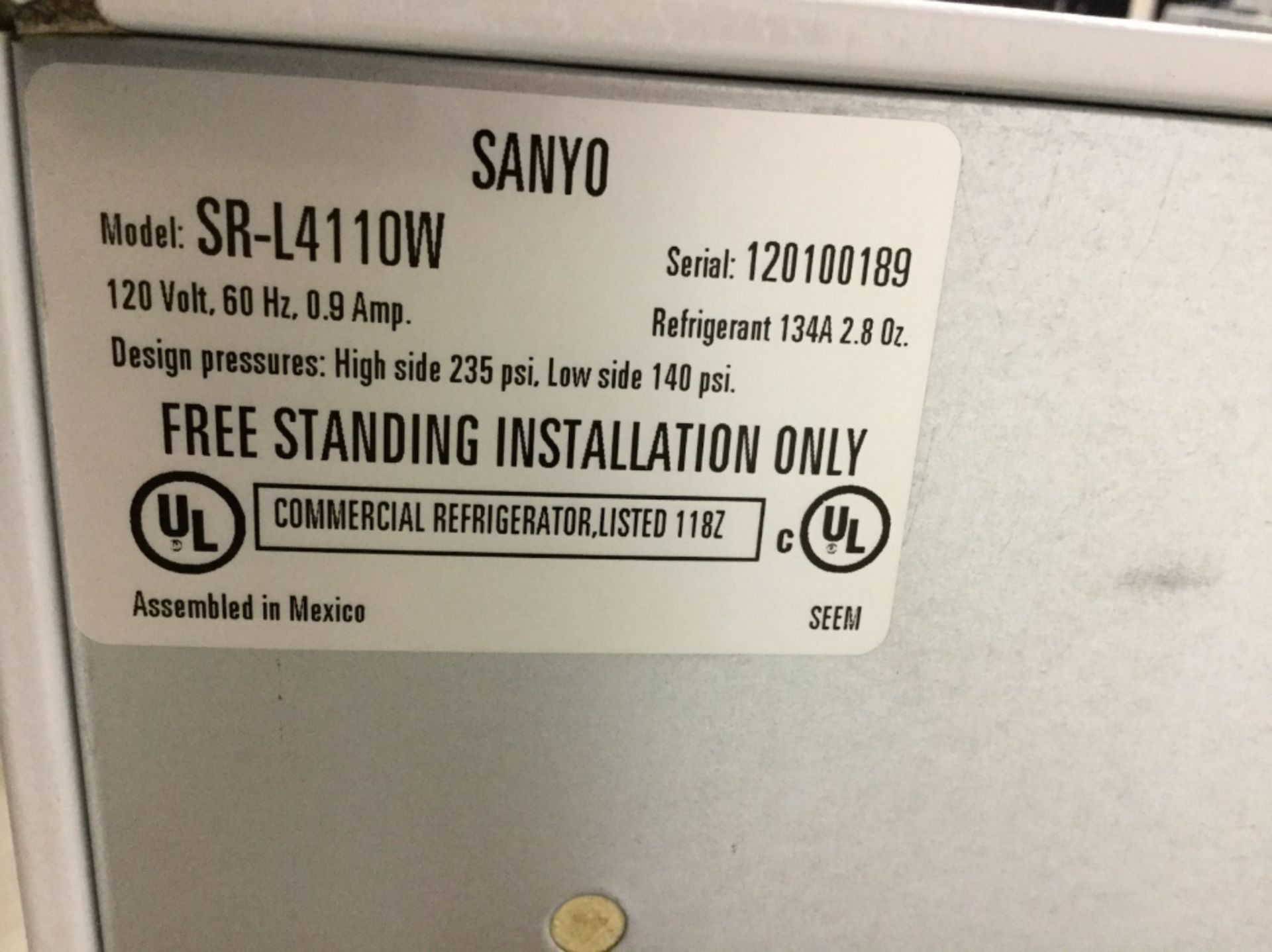 VWR SR-L4110W Undercounter Refrigerator - Image 2 of 3