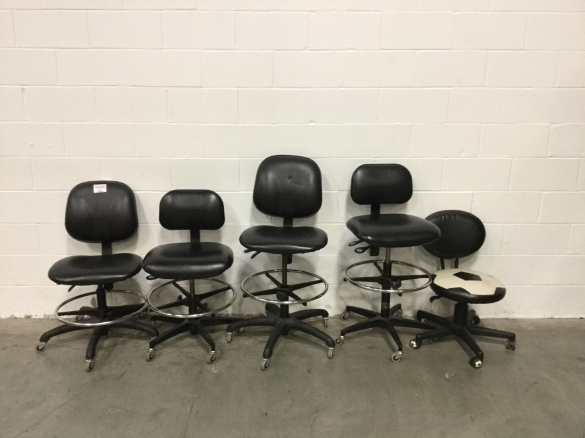 Lot of (5) Portable Lab Chairs