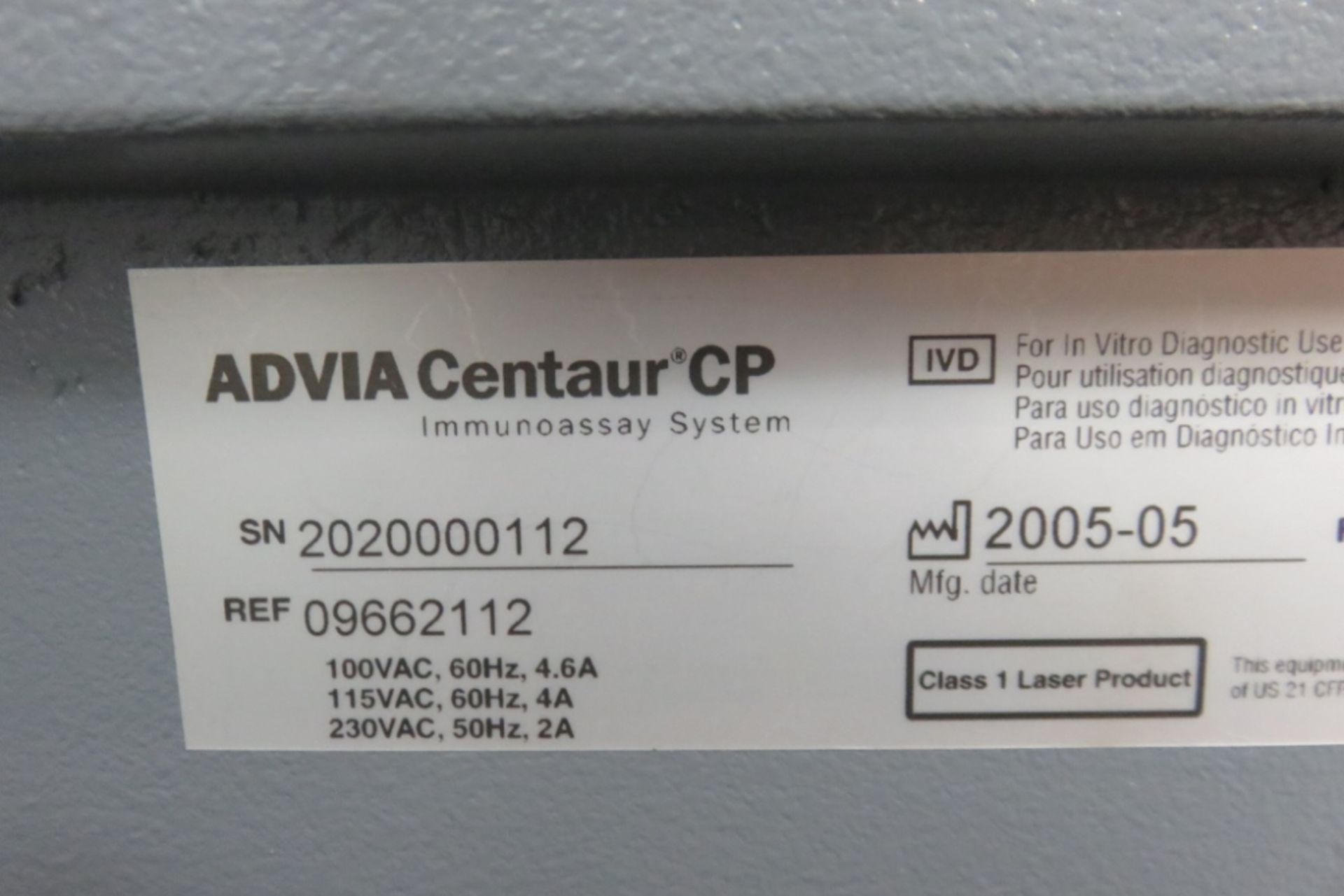 Siemens Adiva Centaur CP Analyzer - Image 7 of 8