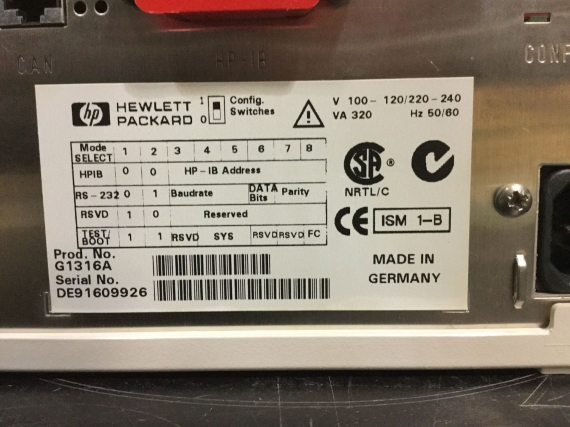 Agilent 1100 Series G1316A Column Compartment - Image 2 of 2