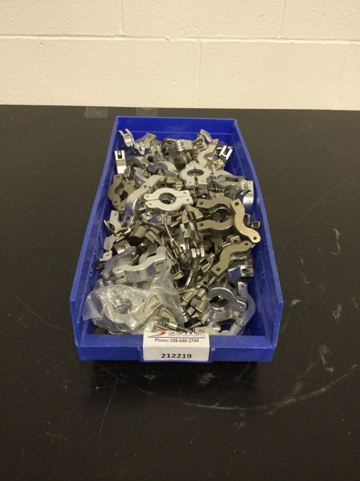 Lot of Stainless Steel Vessel Clamps