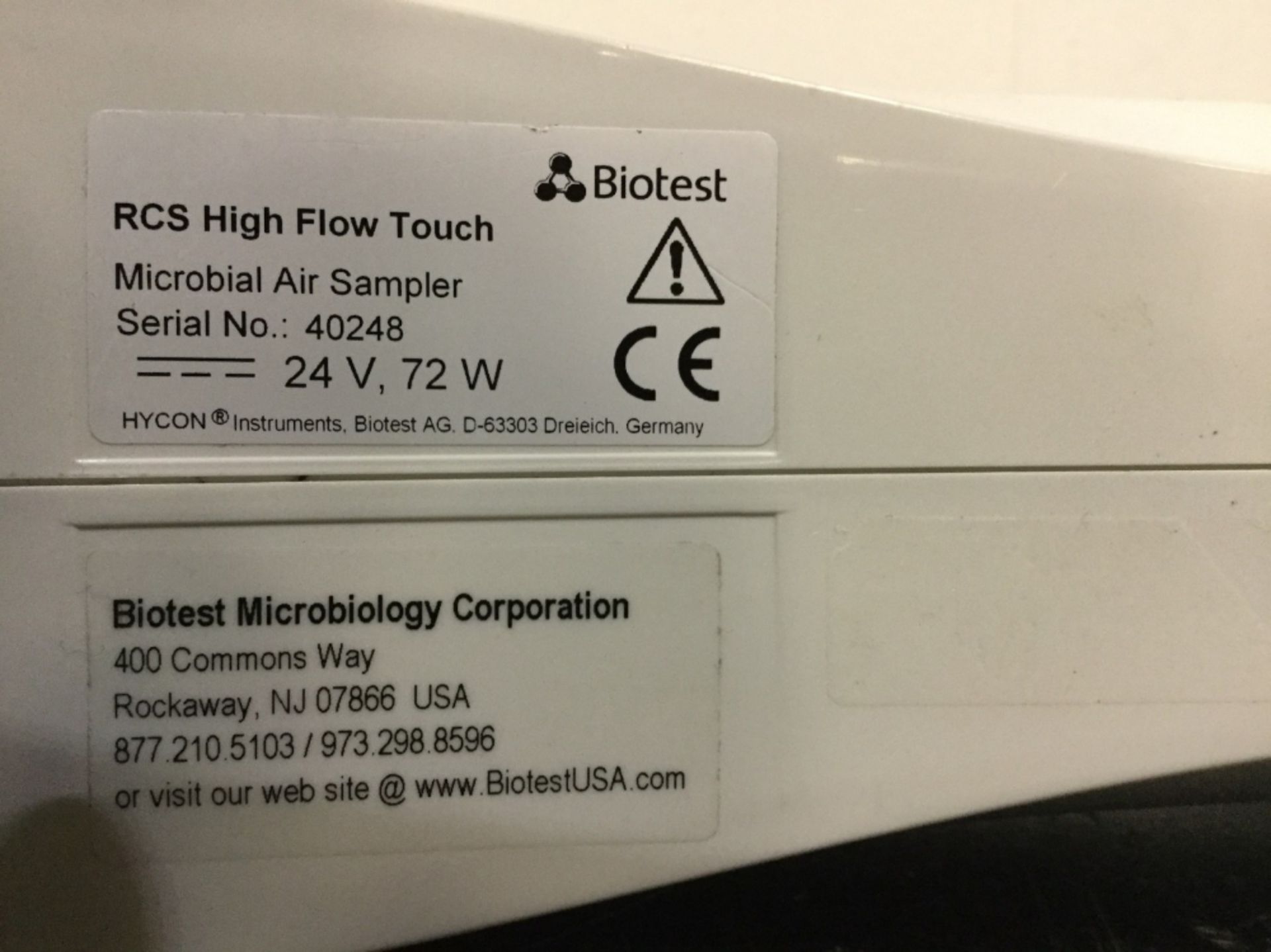 Biotest RCS High Flow Touch Microbial Air Sampler - Image 2 of 4