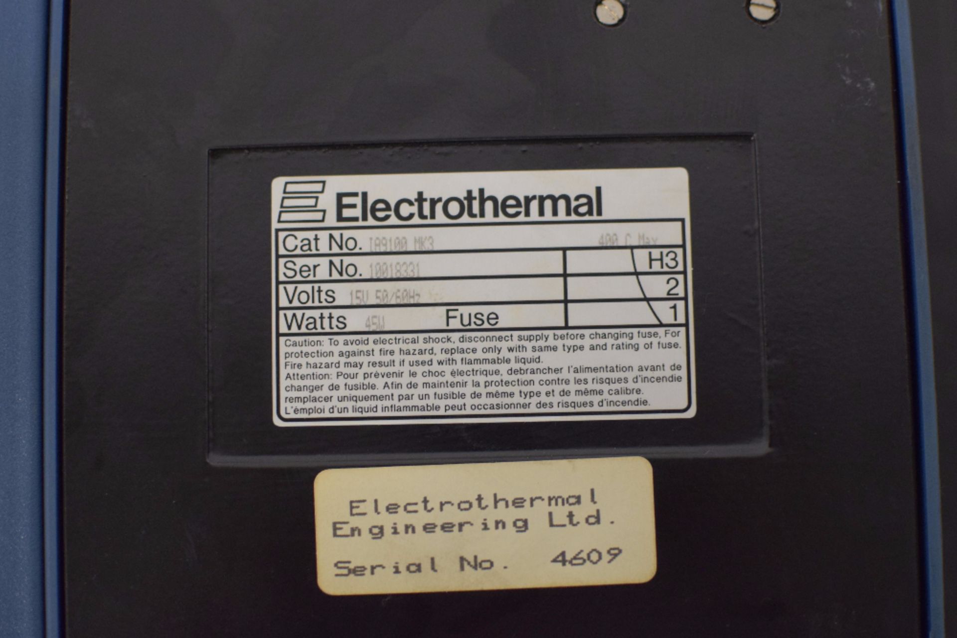 Electrothermal 9100 Digital Melting Point Apparatus - Image 4 of 4
