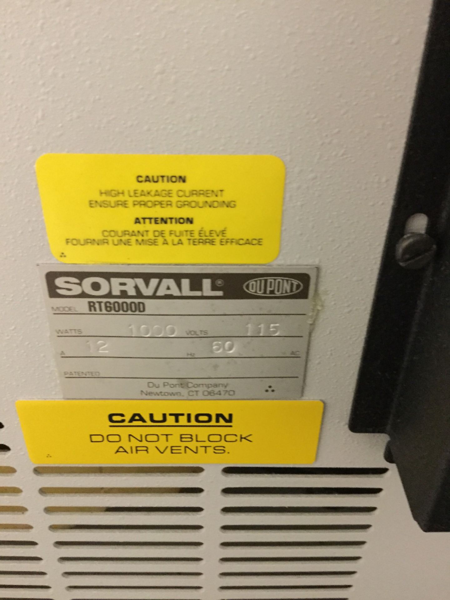 Sorvall RT6000D Refrigerated Tabletop Centrifuge - Image 3 of 4