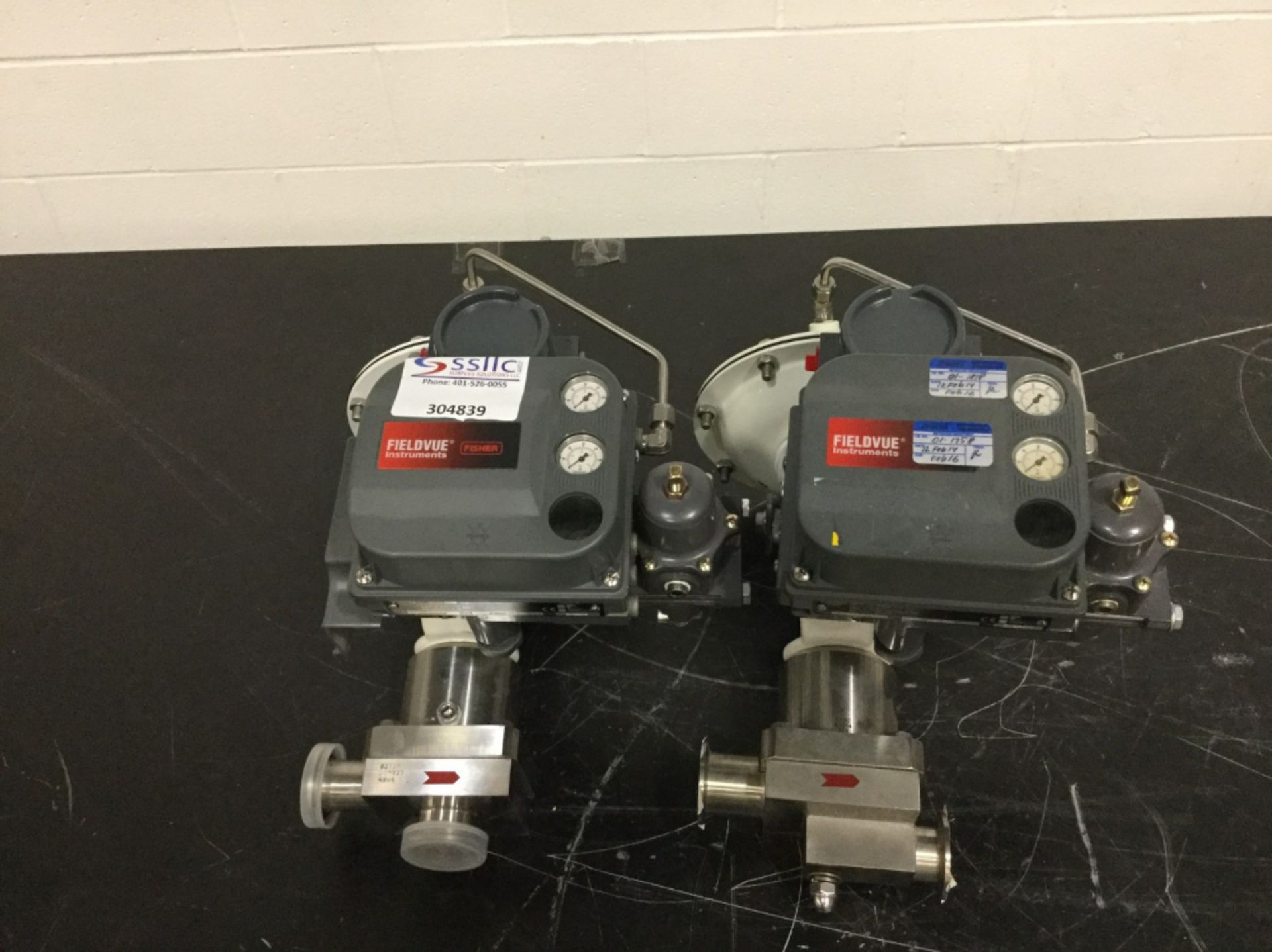 Lot of (2) Baumann 84021SA Control Valve with Digital Valve Controller