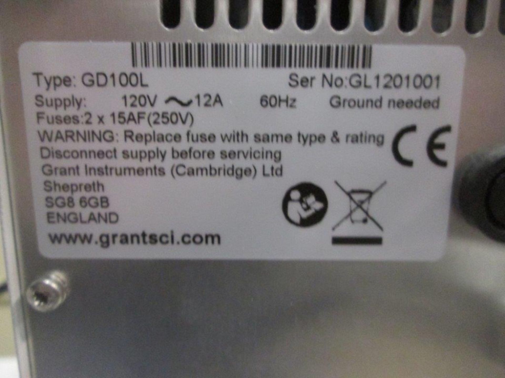 Grant GD100L Circulating Immersion Bath - Image 5 of 5