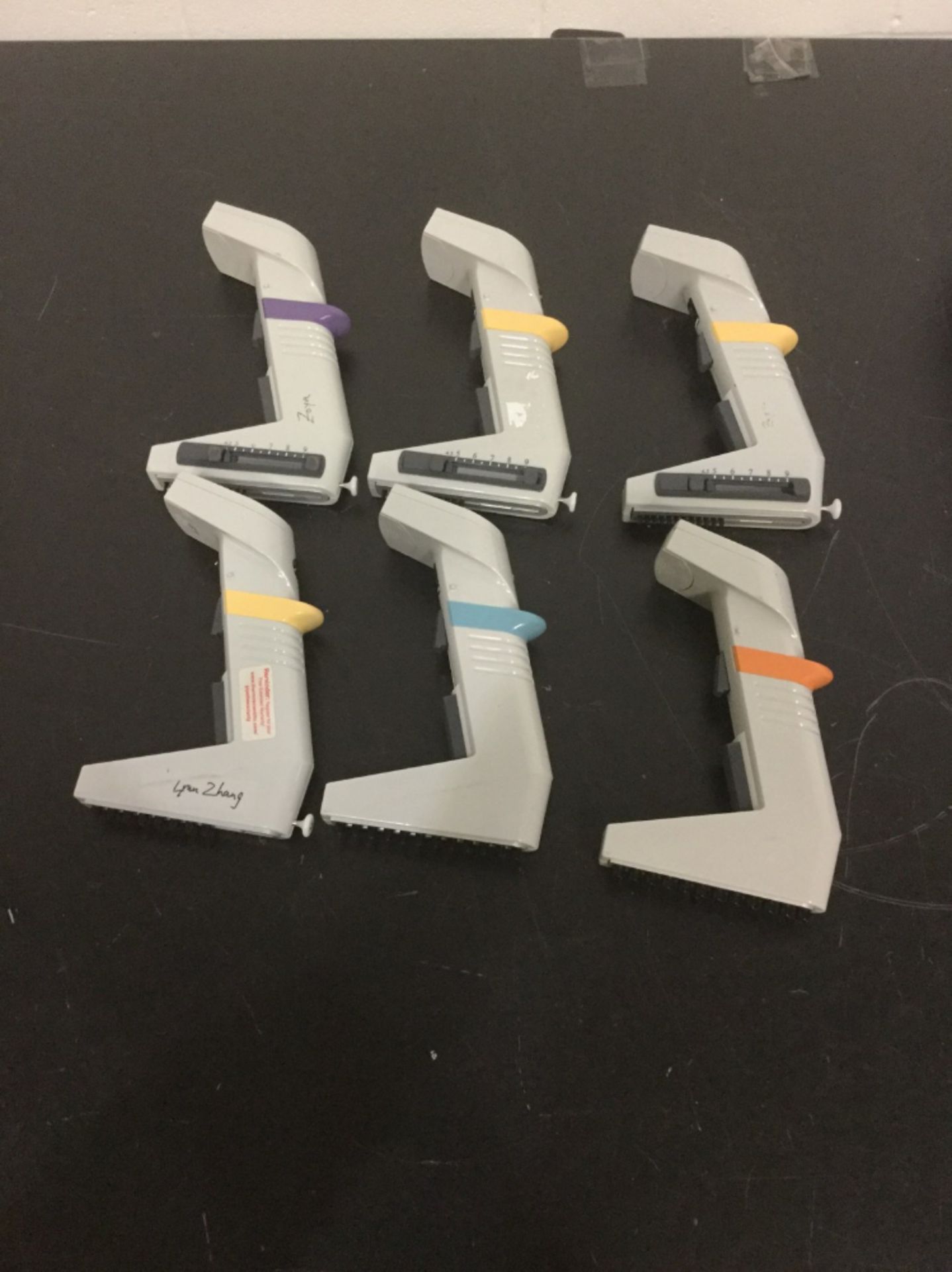 Lot of (6) Thermo Scientific 8 Channel Pipettes