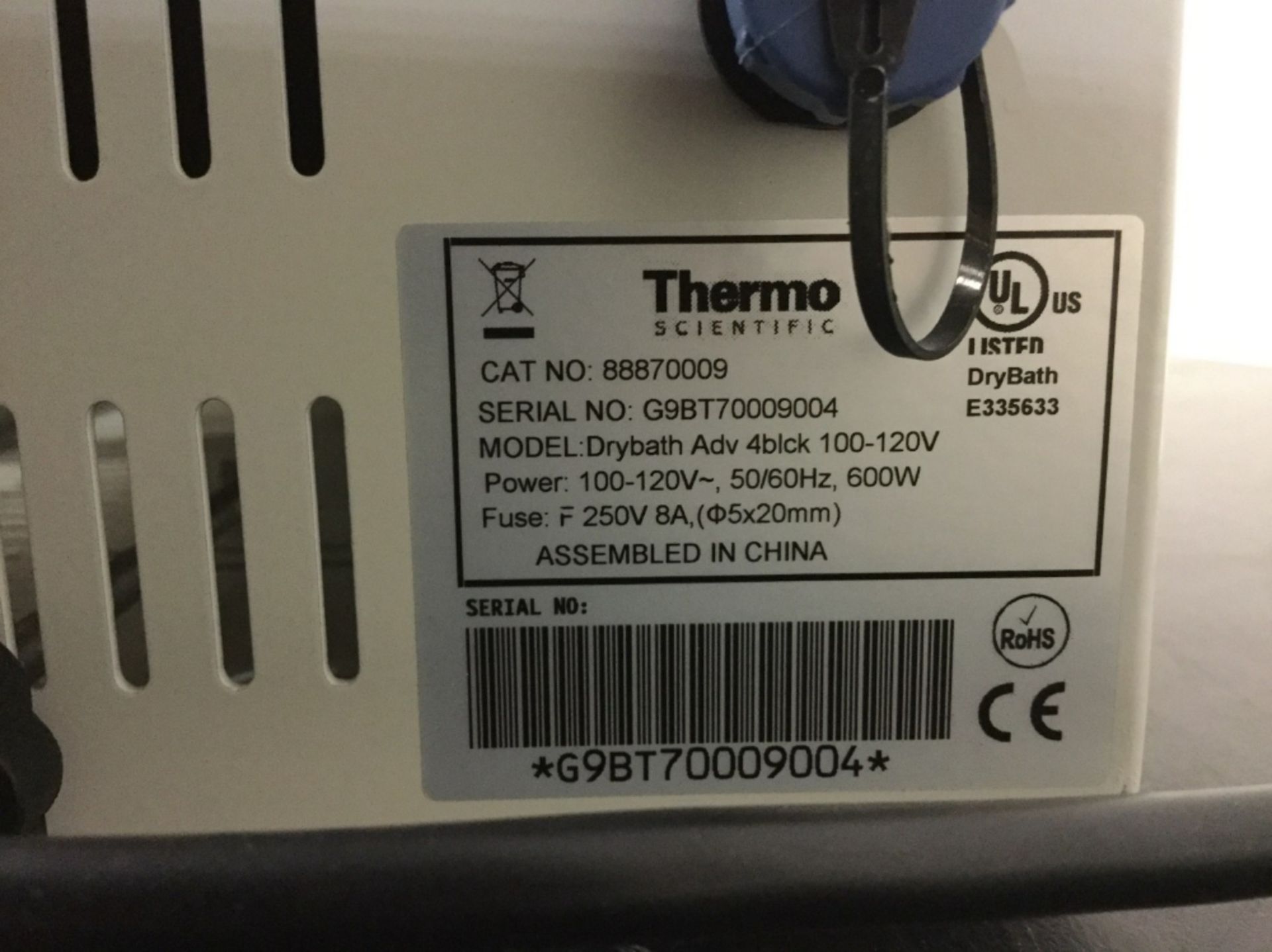Thermo Scientific Touch Screen Dry Bath/Block Heater - Image 3 of 3