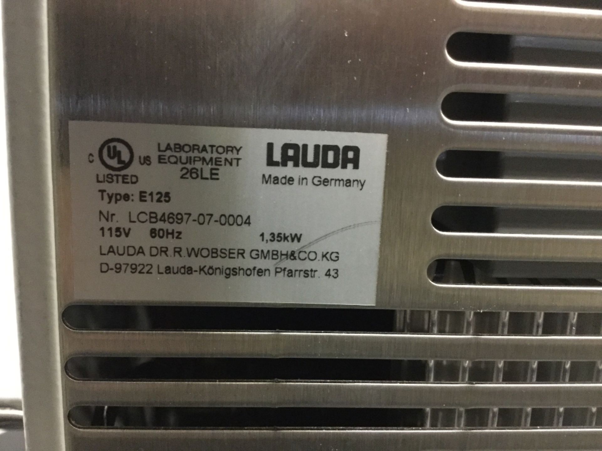 Lauda E125 Waterbath Heater - Image 2 of 2