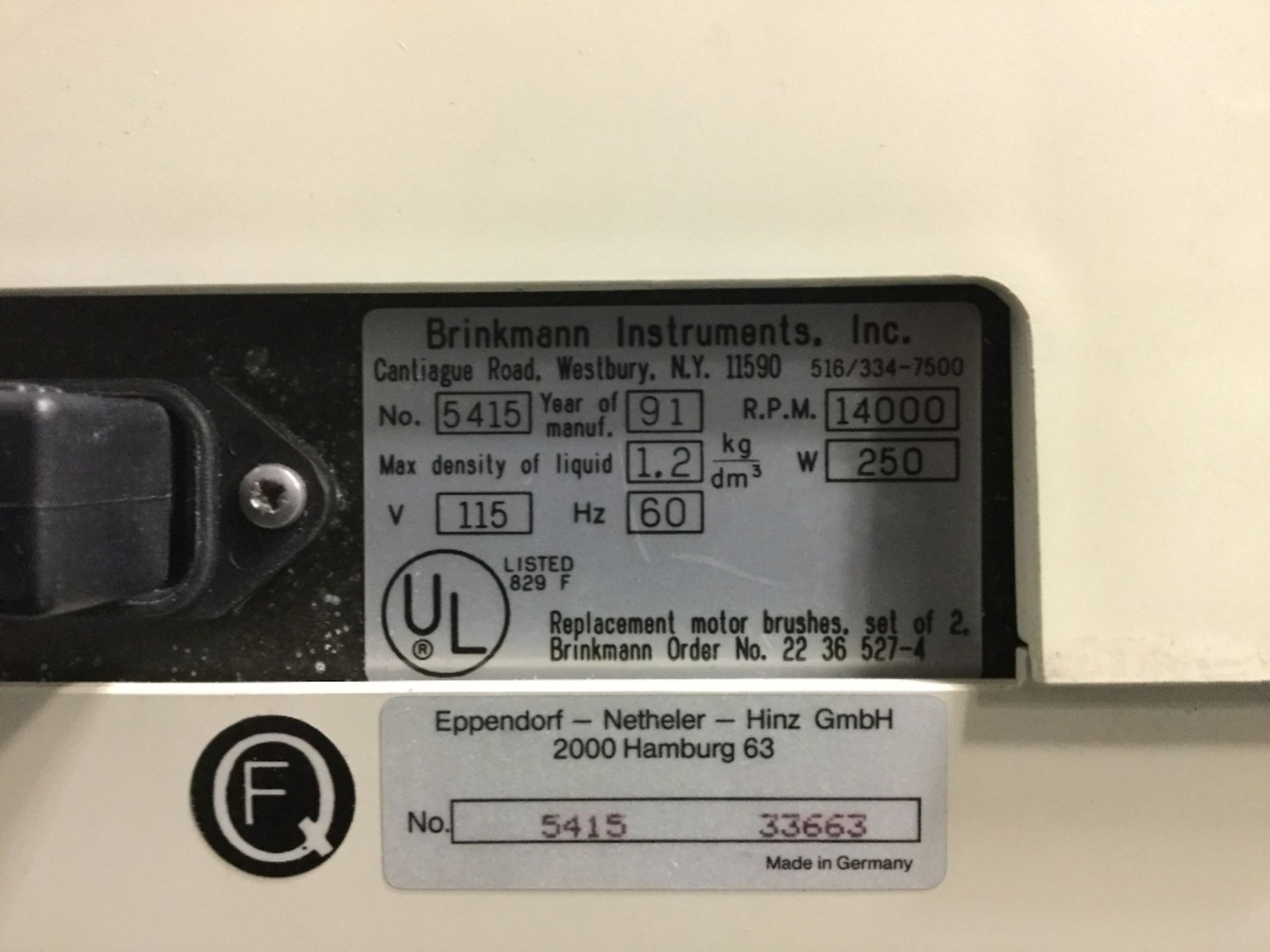 Eppendorf 5415C Centrifuge - Image 4 of 4