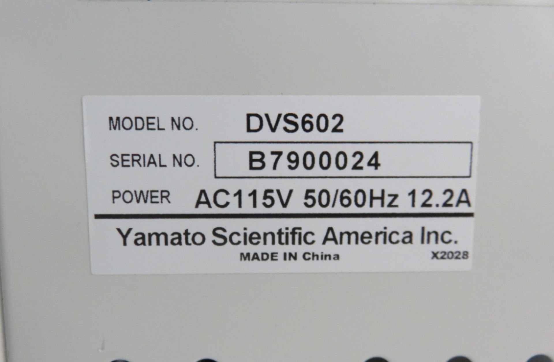 Yamato DVS602 Natural Convection Oven - Image 7 of 7