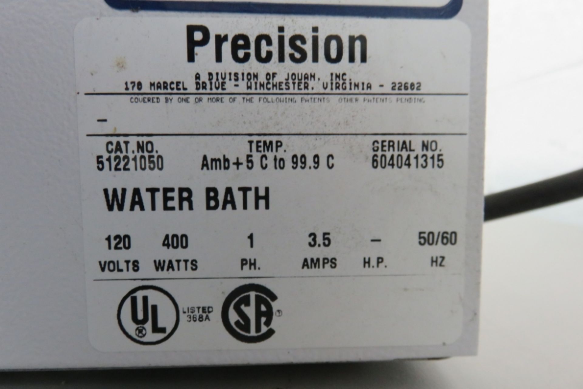 Precision Microprocessor Controlled 280 Series Water Bath - Image 4 of 4
