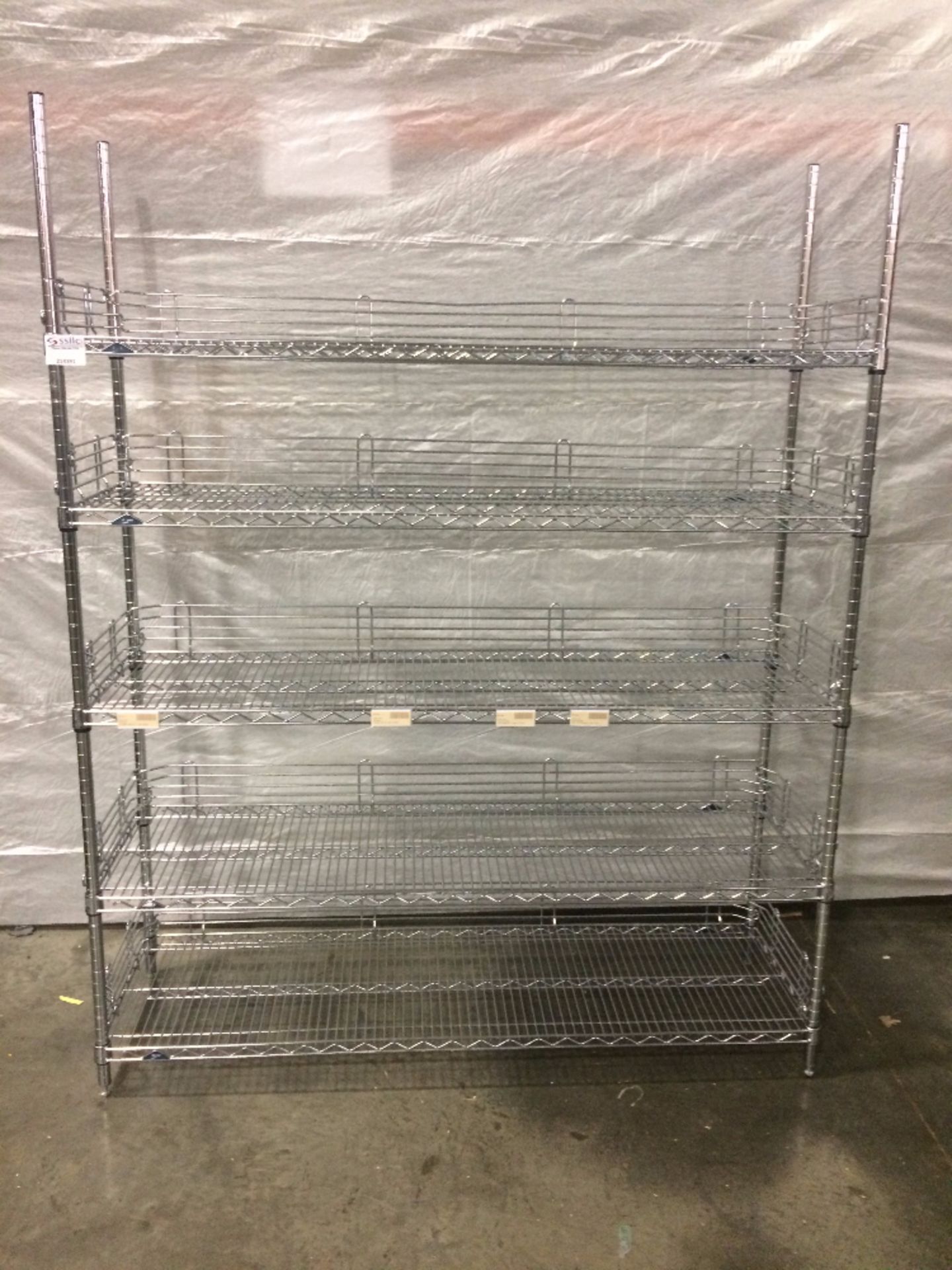 5 Tier Metro Rack with side guards - no wheels