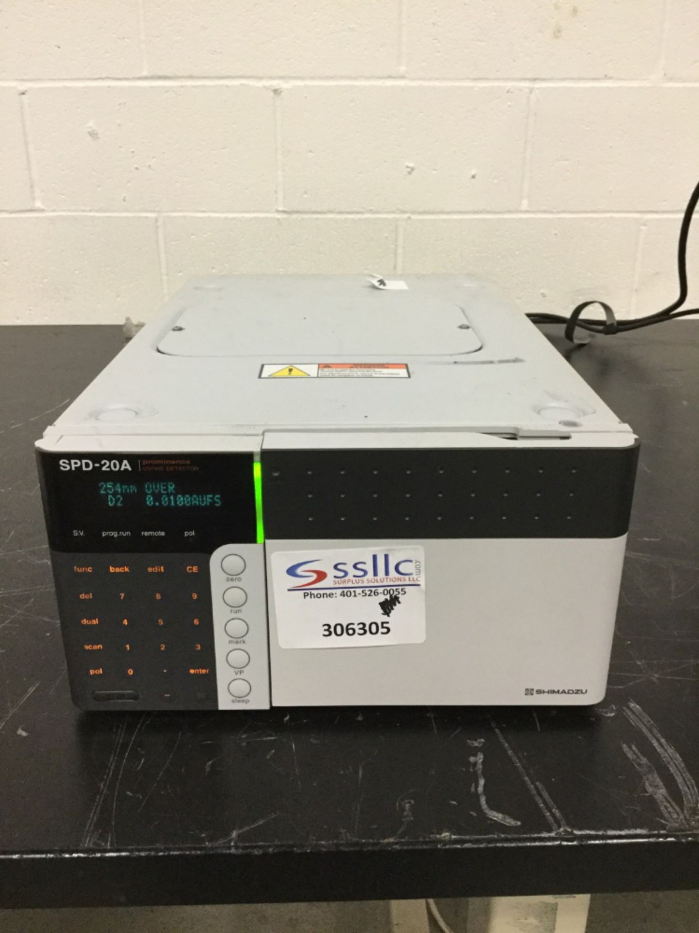 Shimadzu Prominence SPD-20A UV-Vis Detector