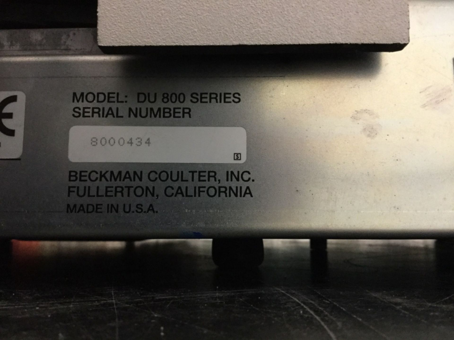 Beckman Coulter DU 800 Series Spectrophotometer - Image 2 of 5