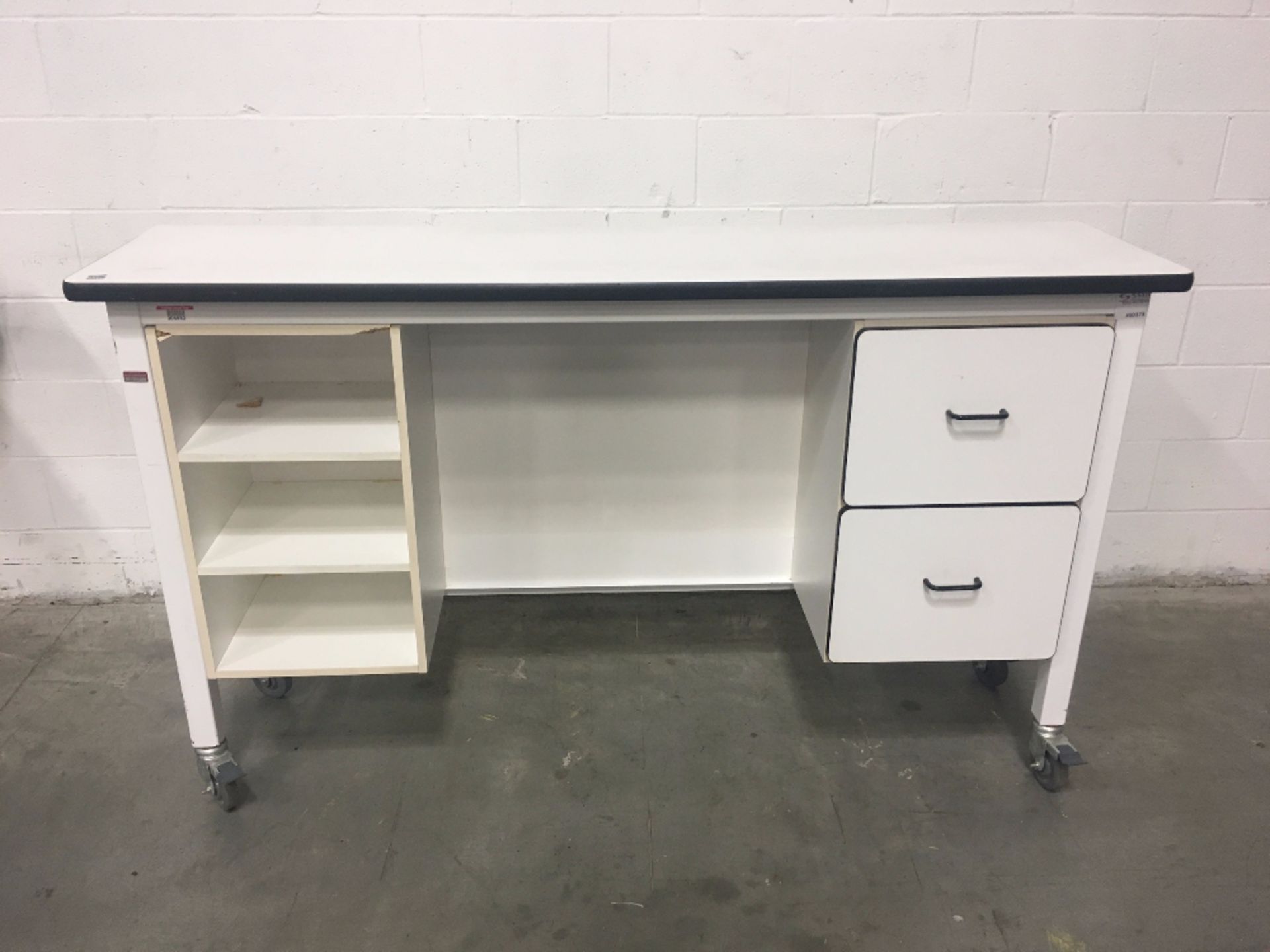 6' Lab Table with drawers on Casters