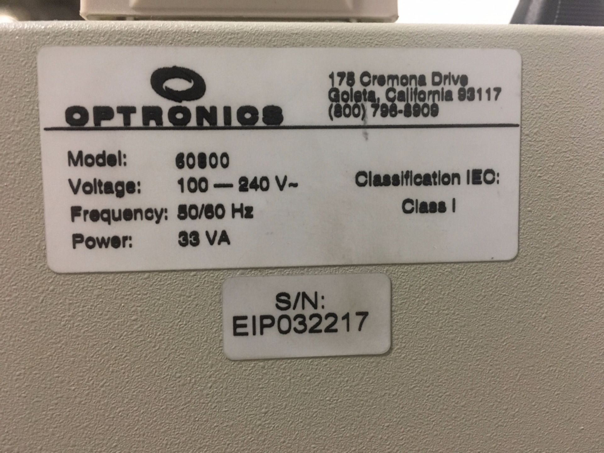 Optronics Model 60800 Microscope Power Supply - Image 2 of 3