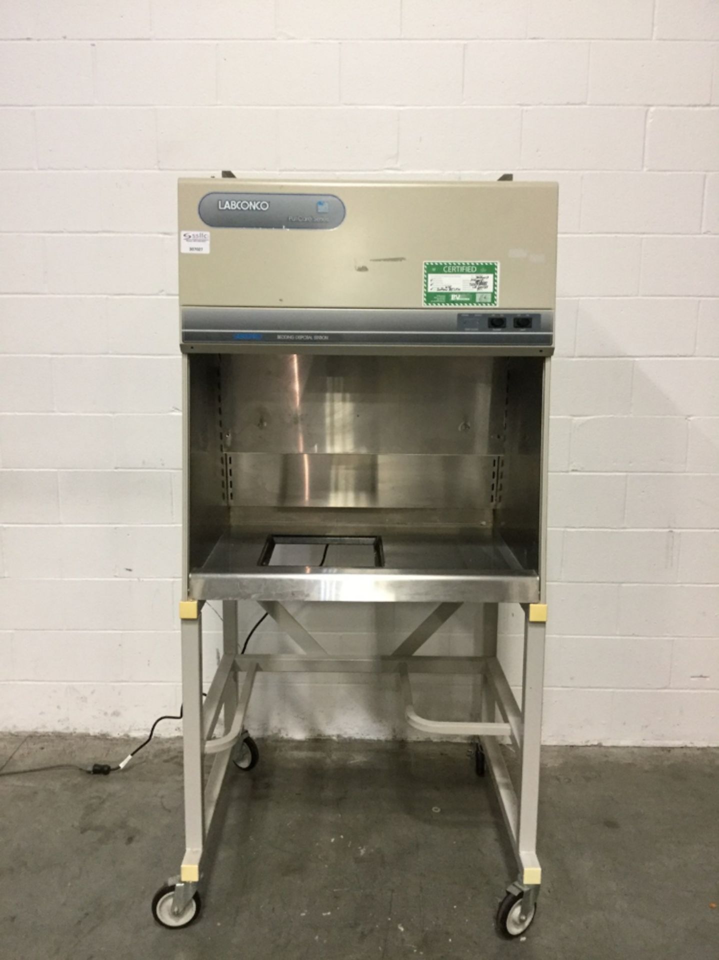 3' Labconco PuriCare Series Bedding Disposal Station