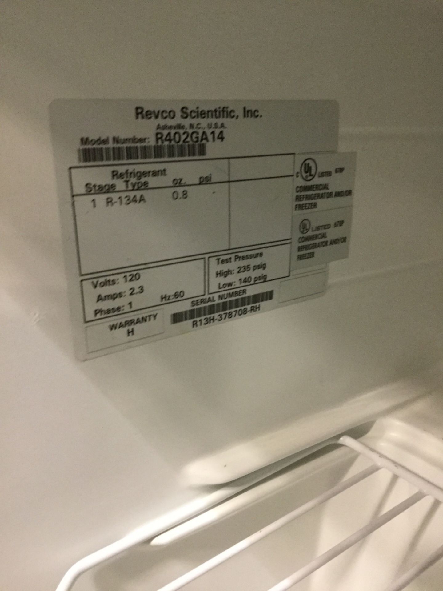 VWR Benchtop Laboratory Refrigerator/Freezer Combo - Image 3 of 3