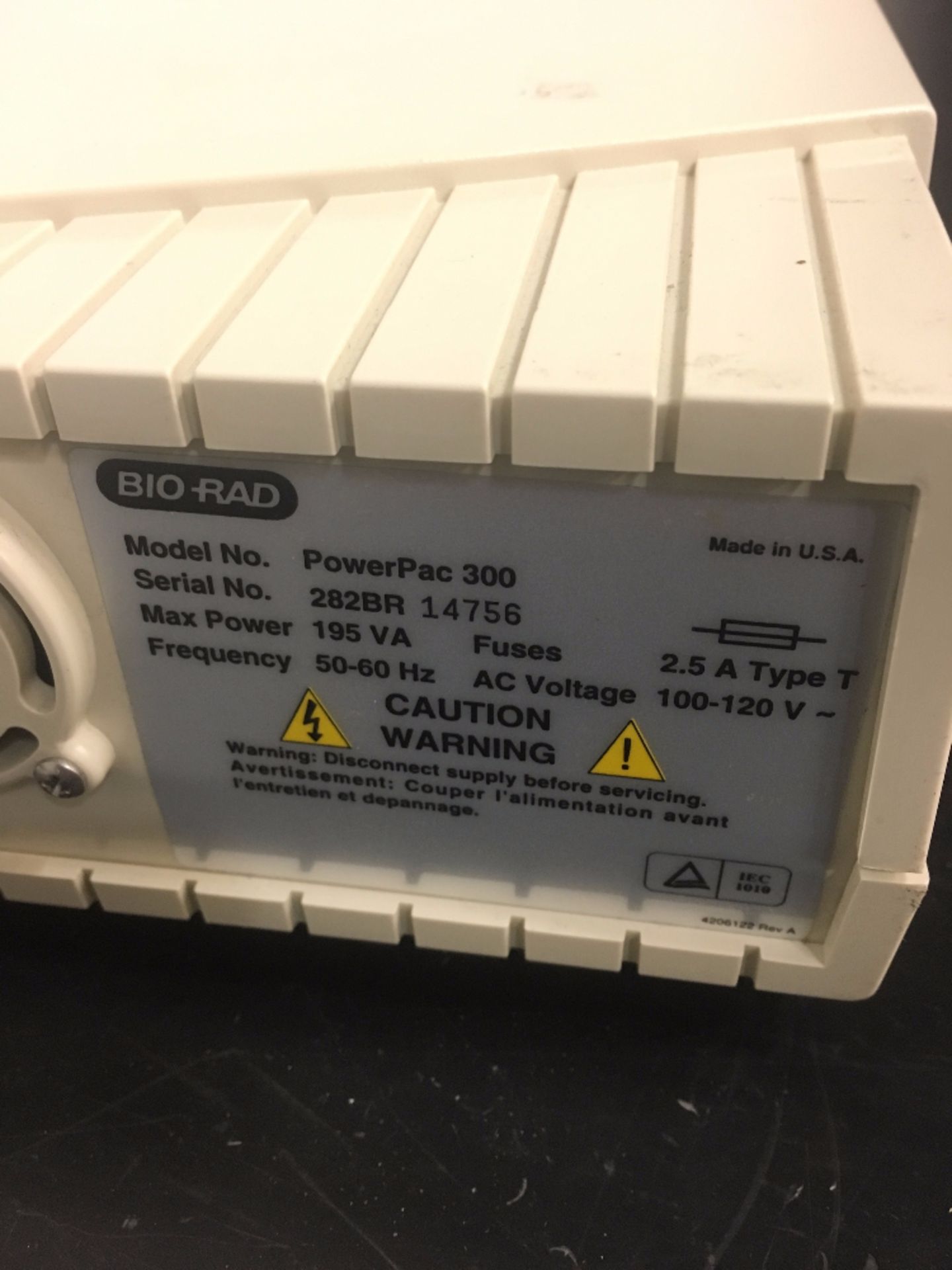 Bio-Rad PowerPac 300 Electrophoresis Power Supply - Image 2 of 2