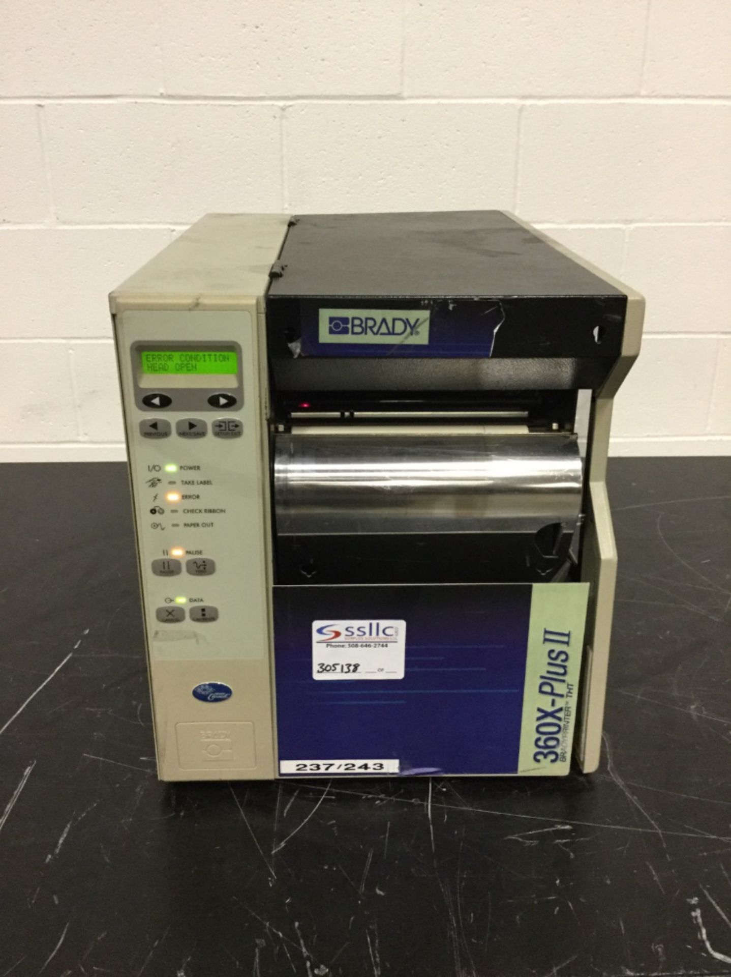 Bradyprinter 300X-Plus II Label Printer