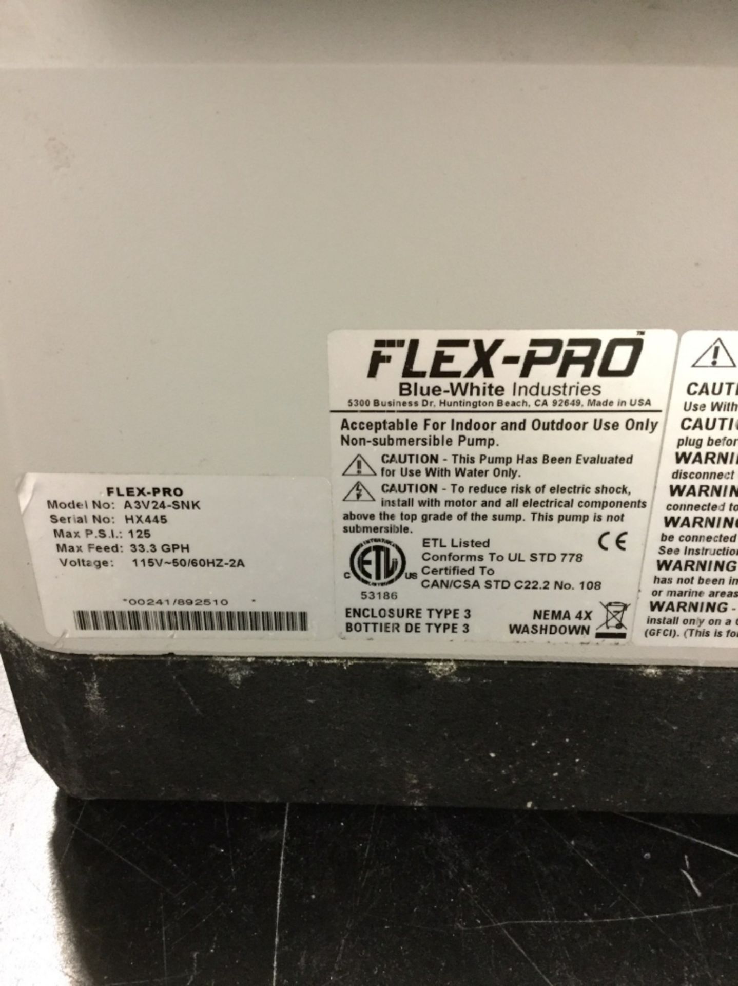 Flex Pro A3V Series Peristaltic Metering Pump - Image 2 of 2