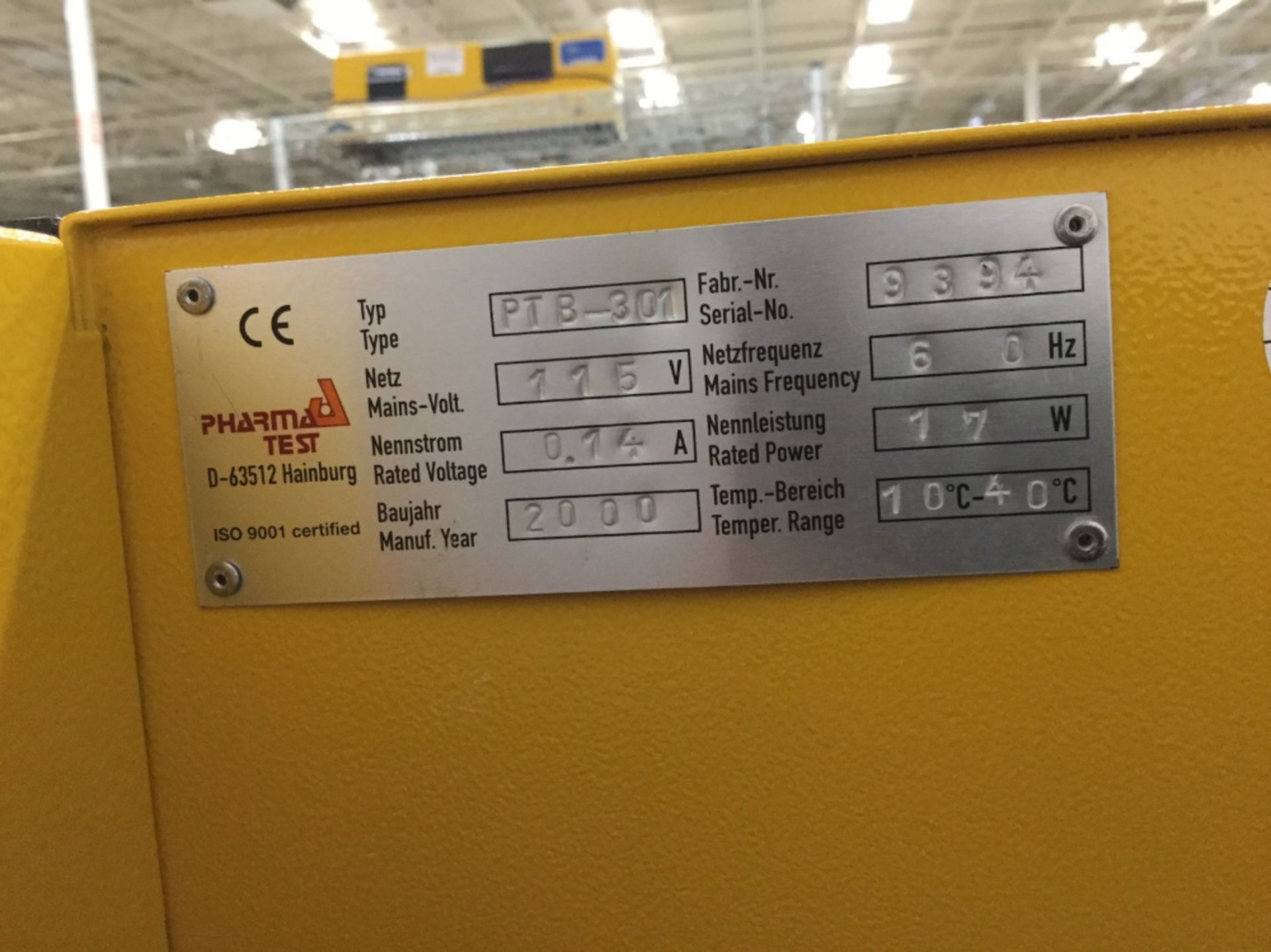 Key International Pharma Test PTB 301 Tablet Hardness Tester - Image 2 of 2