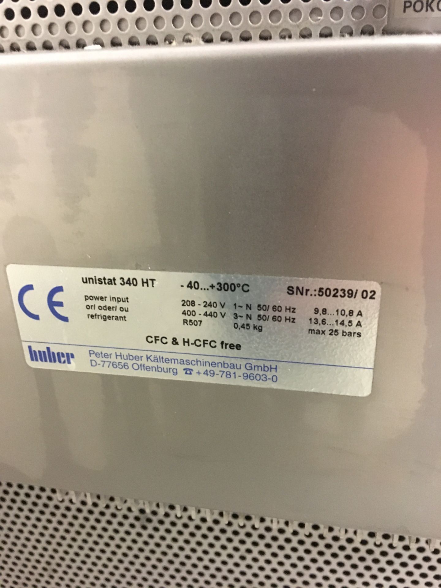 Huber unistat 340 HT Chiller - Image 3 of 3