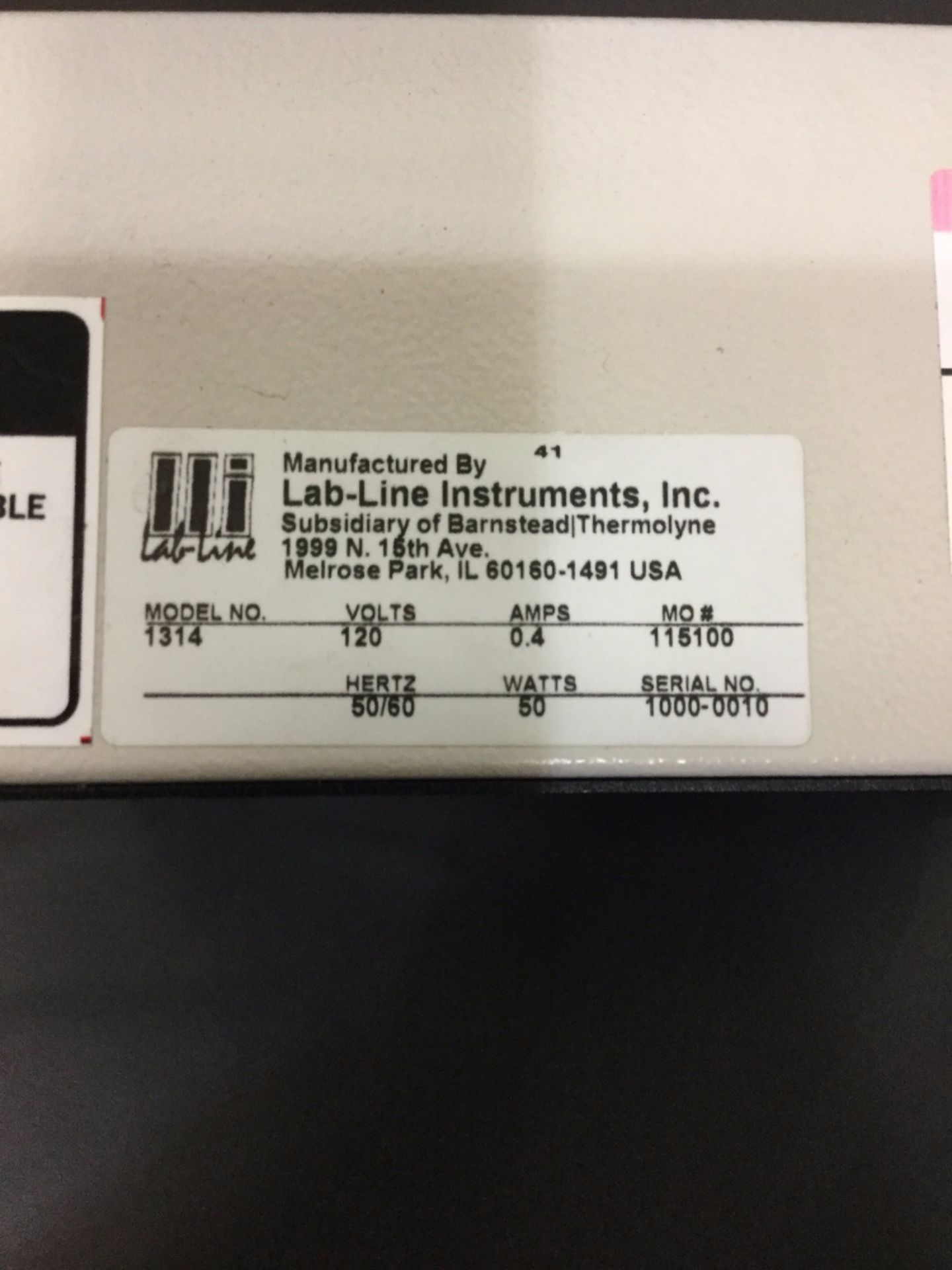 Lab-Line Model 1314 Magnetic Stirrer - Image 2 of 2