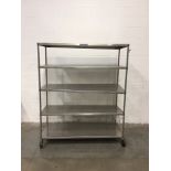 Allentown Caging Equipment 6' Stainless Steel Portable Racking