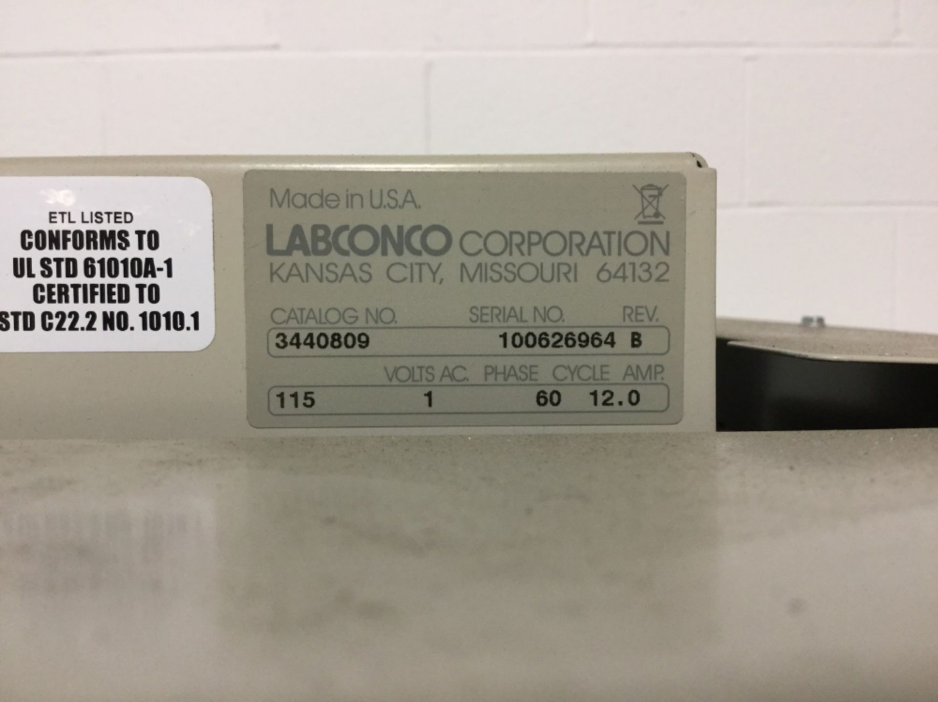 Labconco 4' Logic Purifier Biological Safety Cabinet - Image 3 of 4