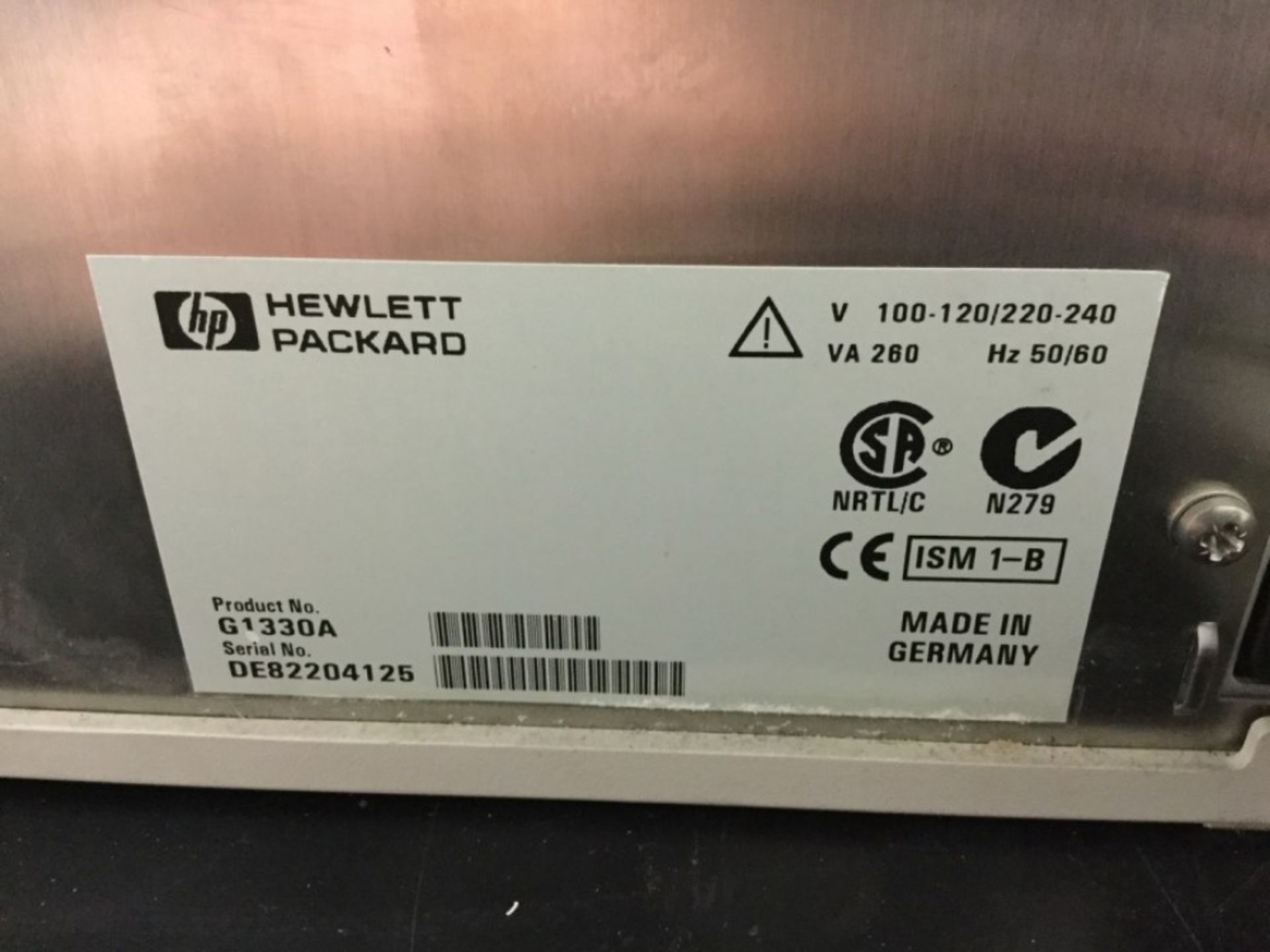 Hewlett Packard 1100 Series G1330A ALSTherm Autosampler Thermostat - Image 2 of 2
