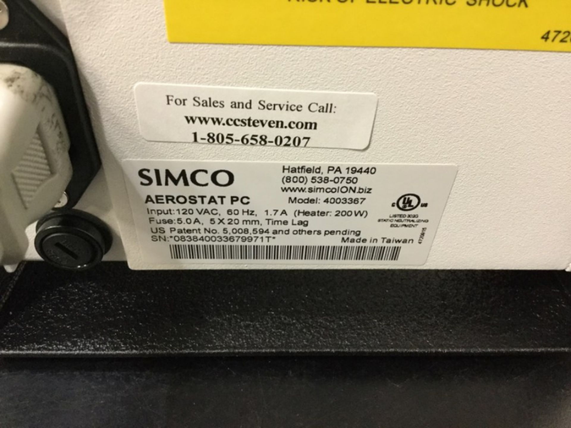 Simco Aerostat PC Ionizing Air Blower - Image 2 of 2