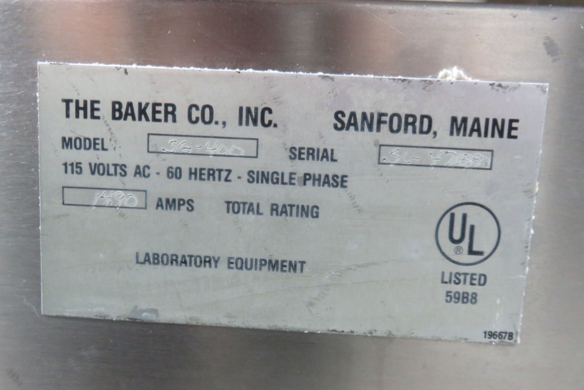 Baker SteriGard Biosafety Cabinet SG400 - Image 6 of 6