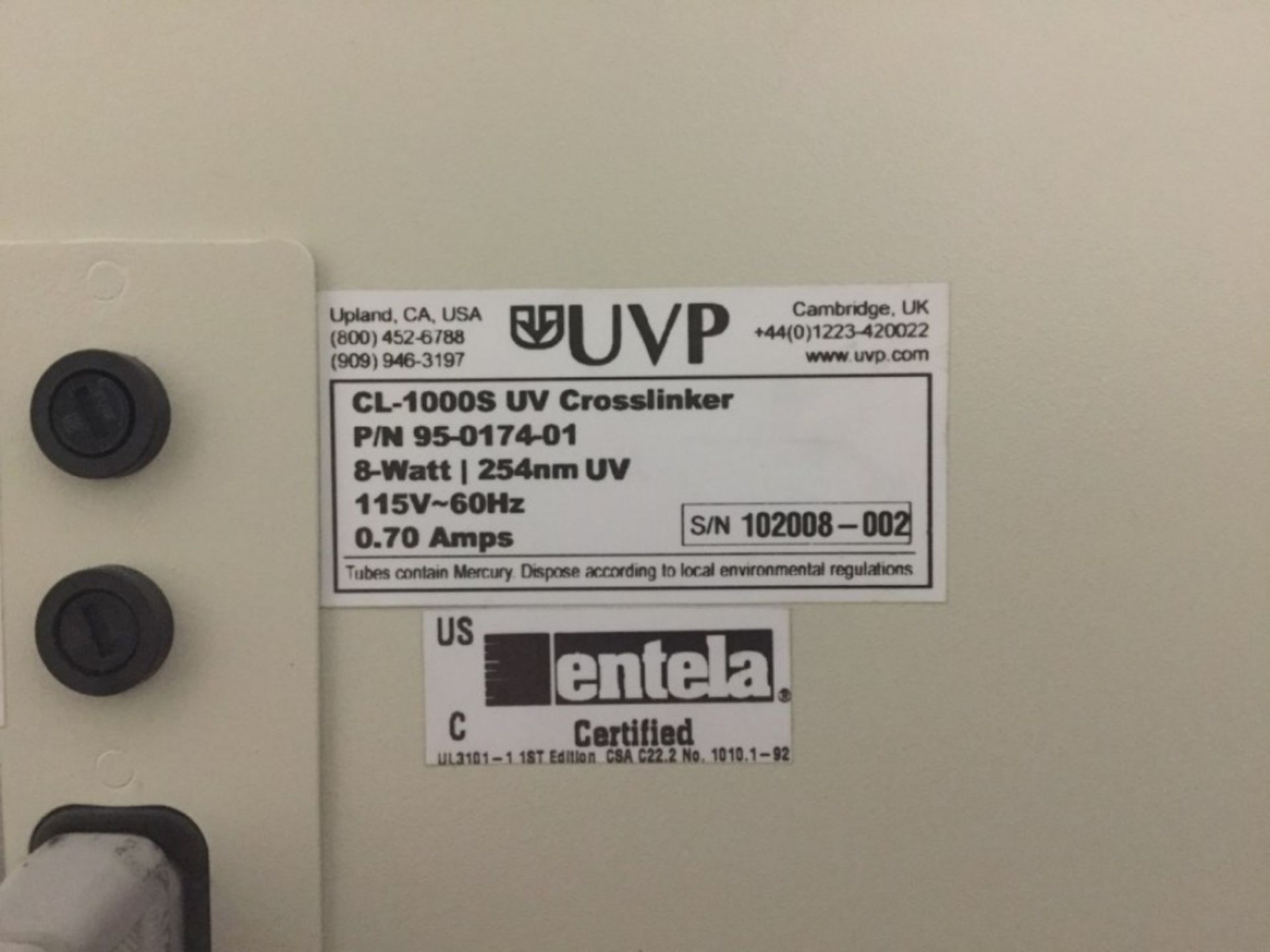 UVP CL-1000 Ultraviolet Crosslinker - Image 2 of 3