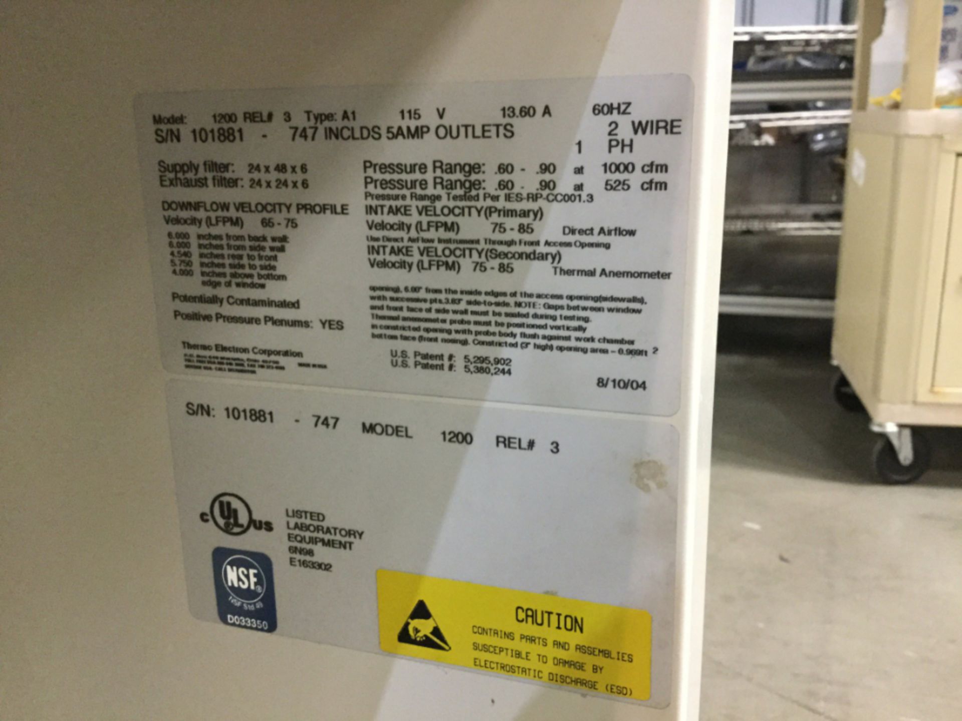 Thermo Electron Forma Class II, A1 Biological Safety Cabinet - Image 2 of 2