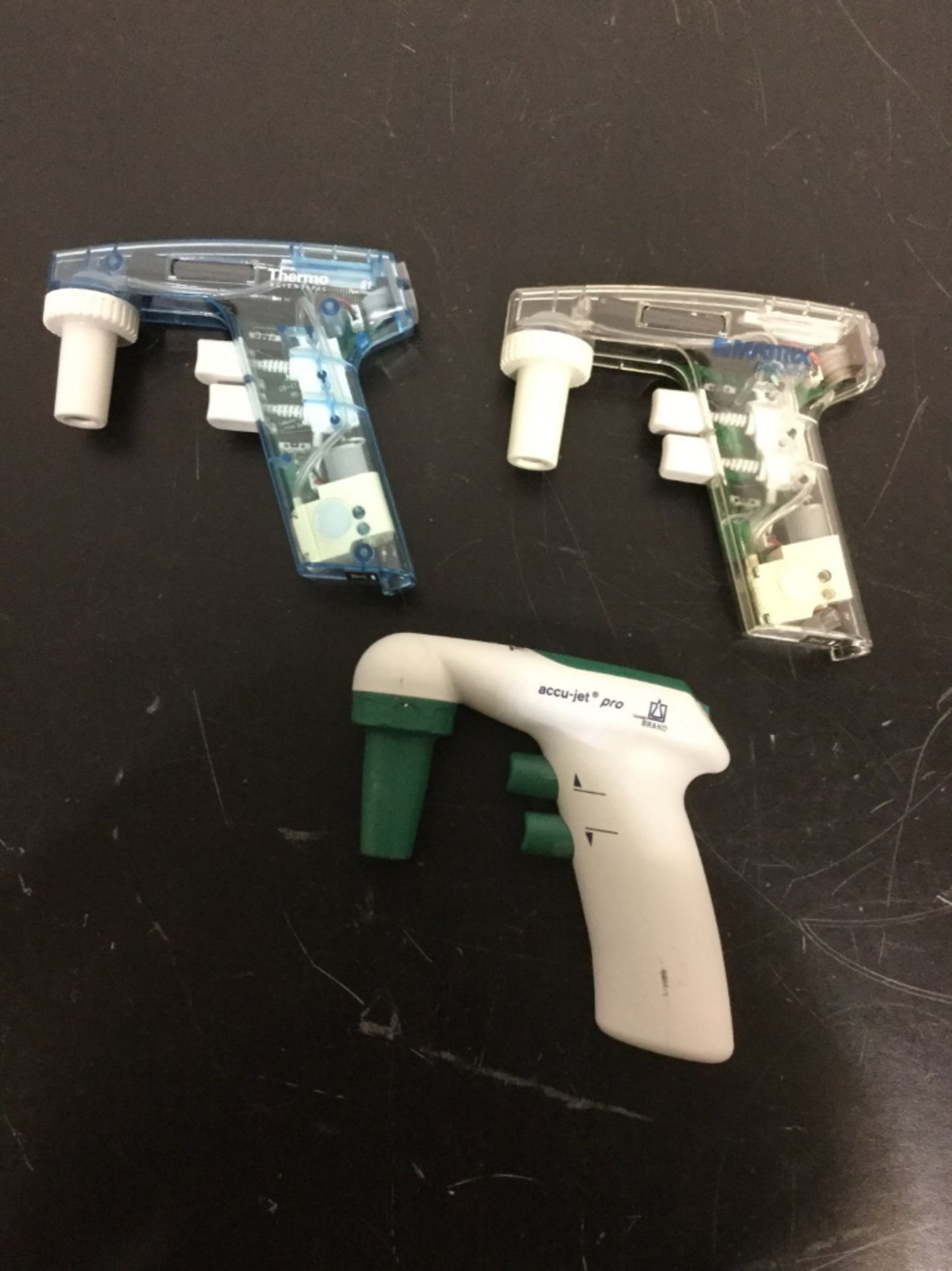 Lot of (3) Single Channel Pipettes