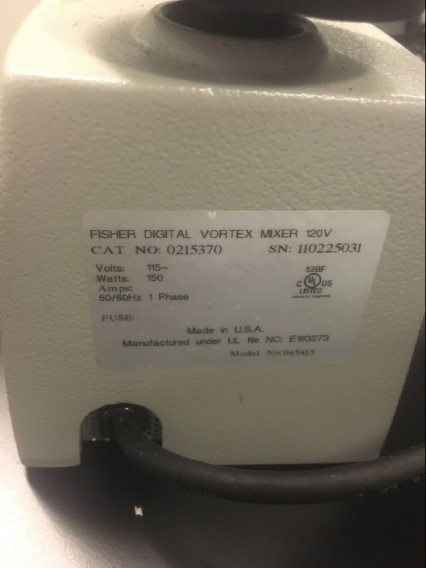 Fisher Scientific Digital Vortex Mixer - Image 2 of 2